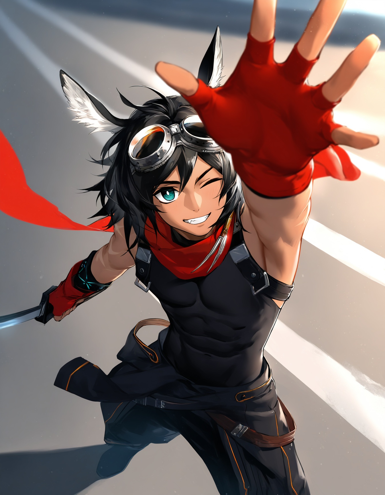 1boy,  solo,  courier \(arknights\) on Tensor.Art