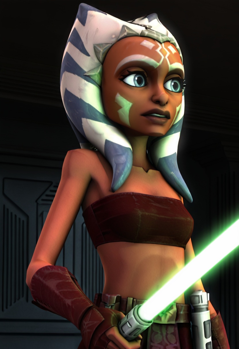 ahsoka_tano,  1girl,  female focus on Tensor.Art