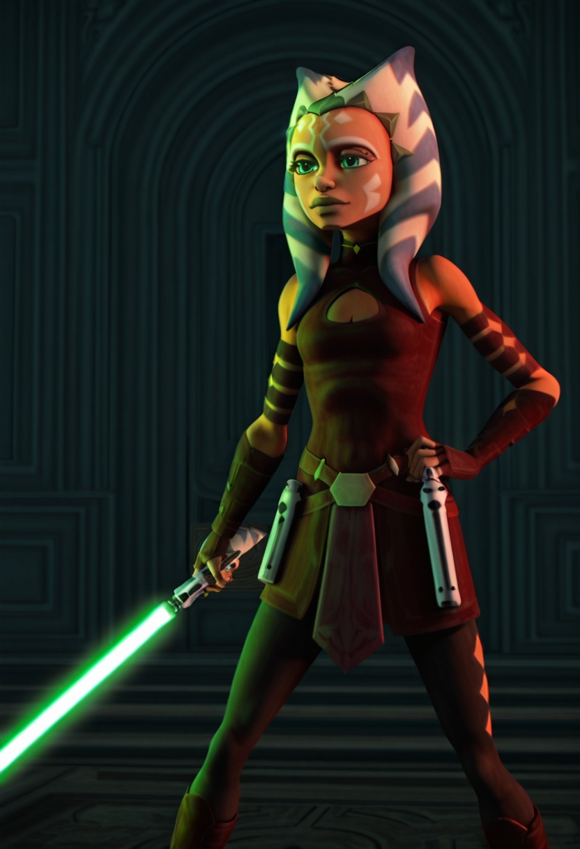 ahsoka_tano,  togruta,  lekku on Tensor.Art