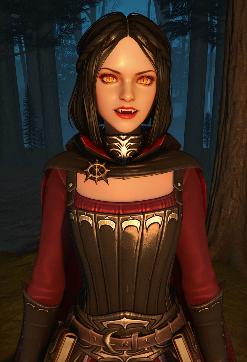 Serana_Volkihar,  1girl,  female focus on Tensor.Art