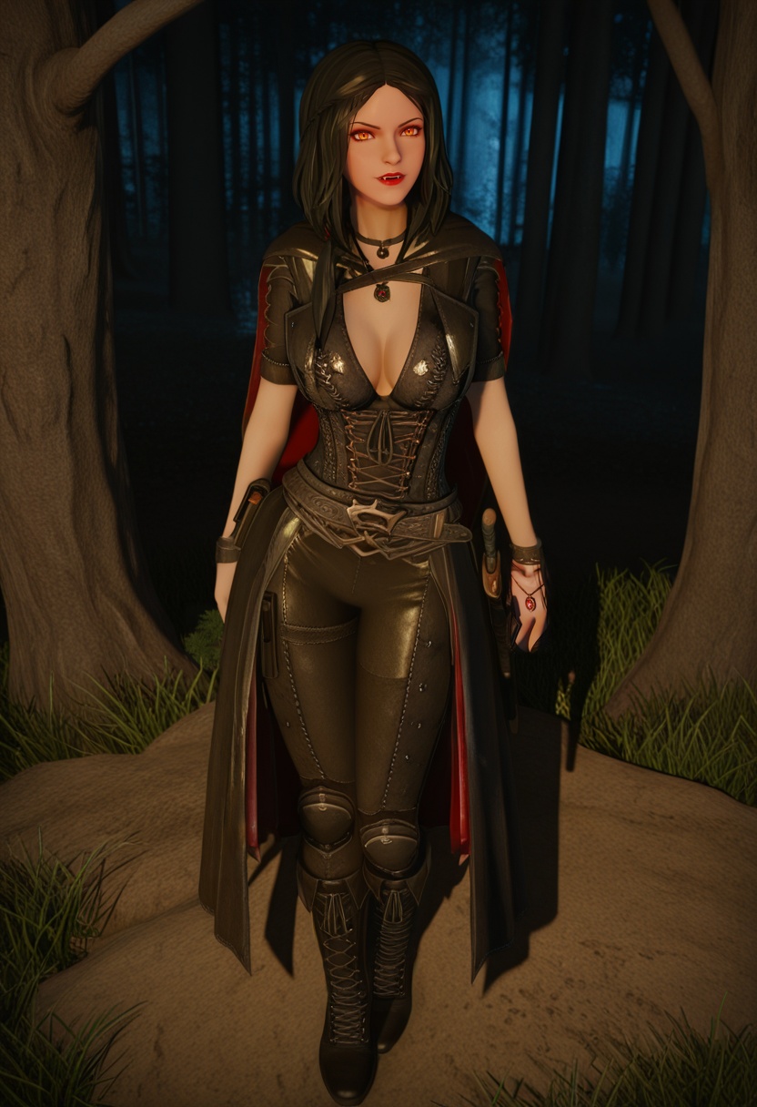 Serana_Volkihar,  1girl,  female focus on Tensor.Art