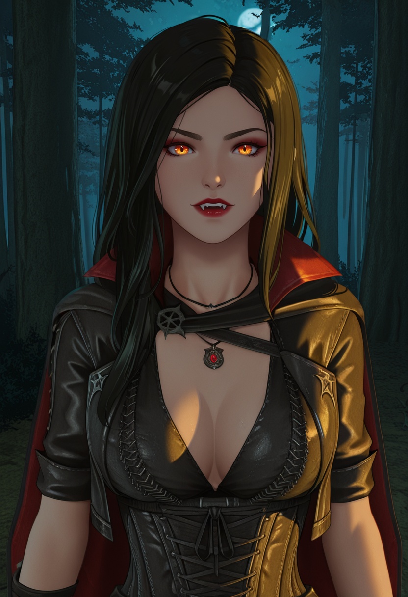 Serana_Volkihar,  1girl,  female focus on Tensor.Art
