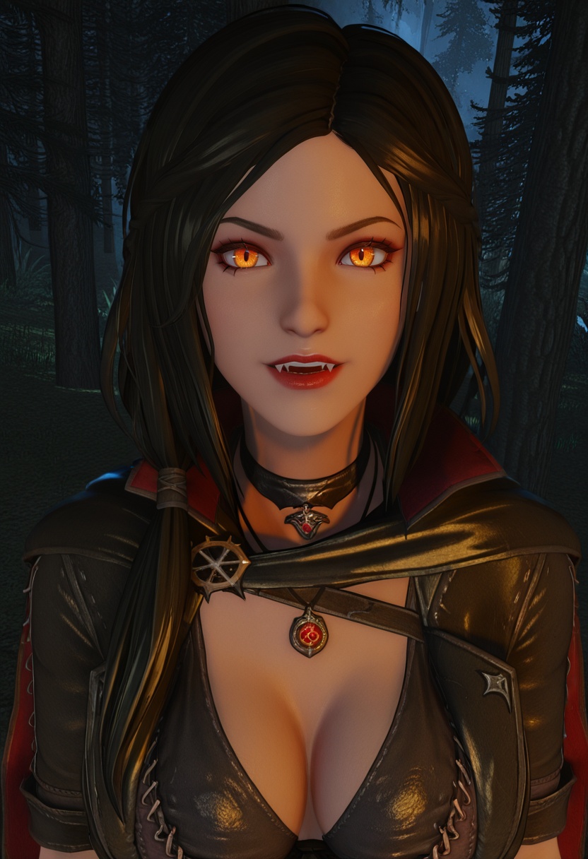 Serana_Volkihar,  1girl,  female focus on Tensor.Art