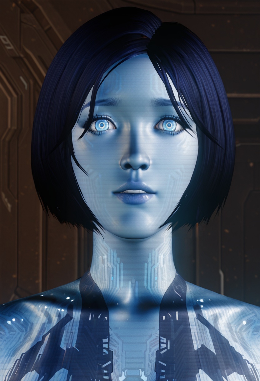 Cortana_h4,  blue skin,  blue eyes on Tensor.Art