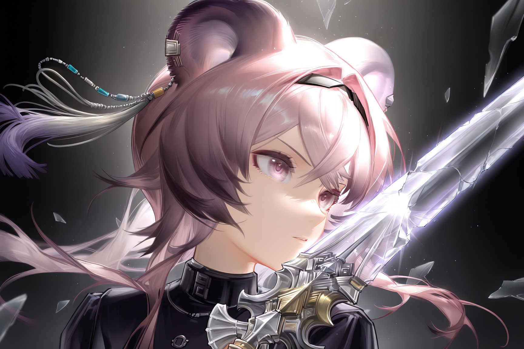 1girl,  lin_\(arknights\),  black hairband on Tensor.Art