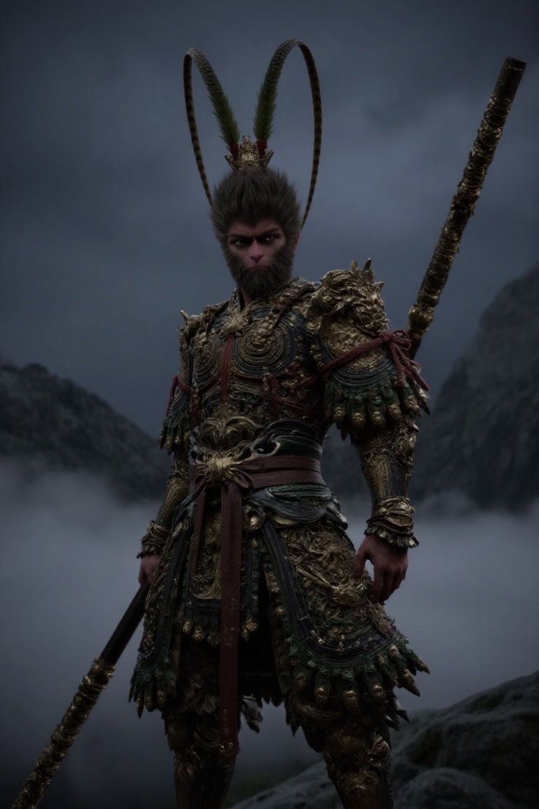sunwukong2024,  Black Myth: Wukong style,  2024 game art on Tensor.Art