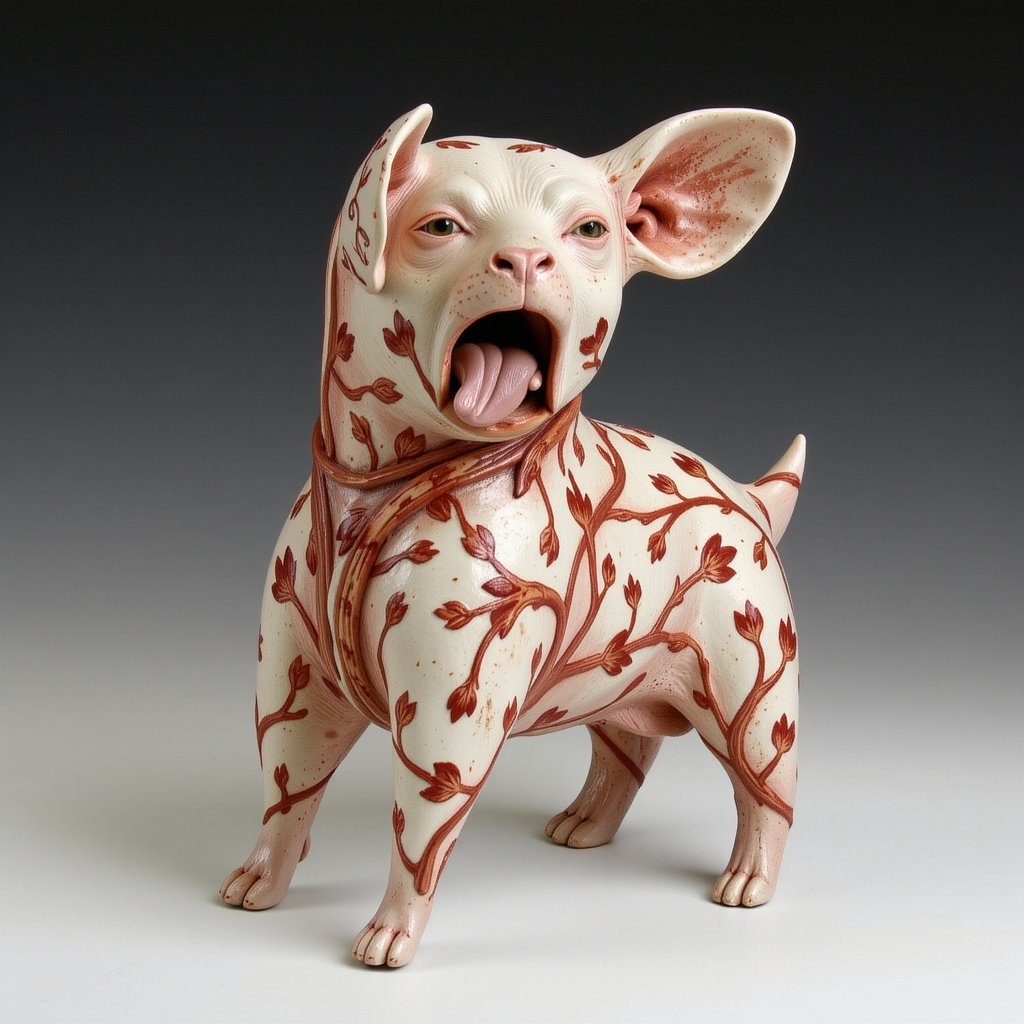 ((porcelain)),  Multi-layered ,  Underglaze red porcelain on Tensor.Art