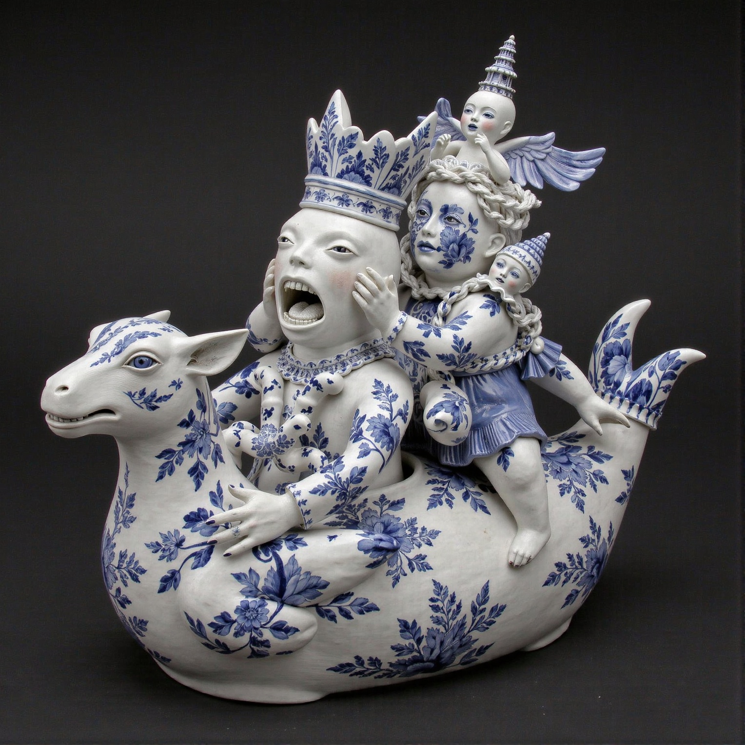 (((Overloaded))).,  ((porcelain)),  human-animal hybrid on Tensor.Art