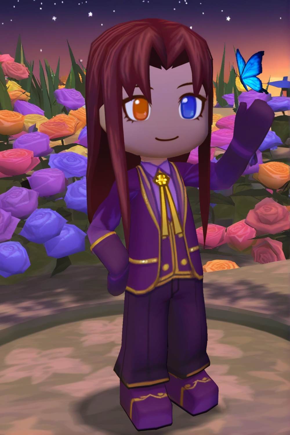 1other,  maroon hair,  curtained hair on Tensor.Art