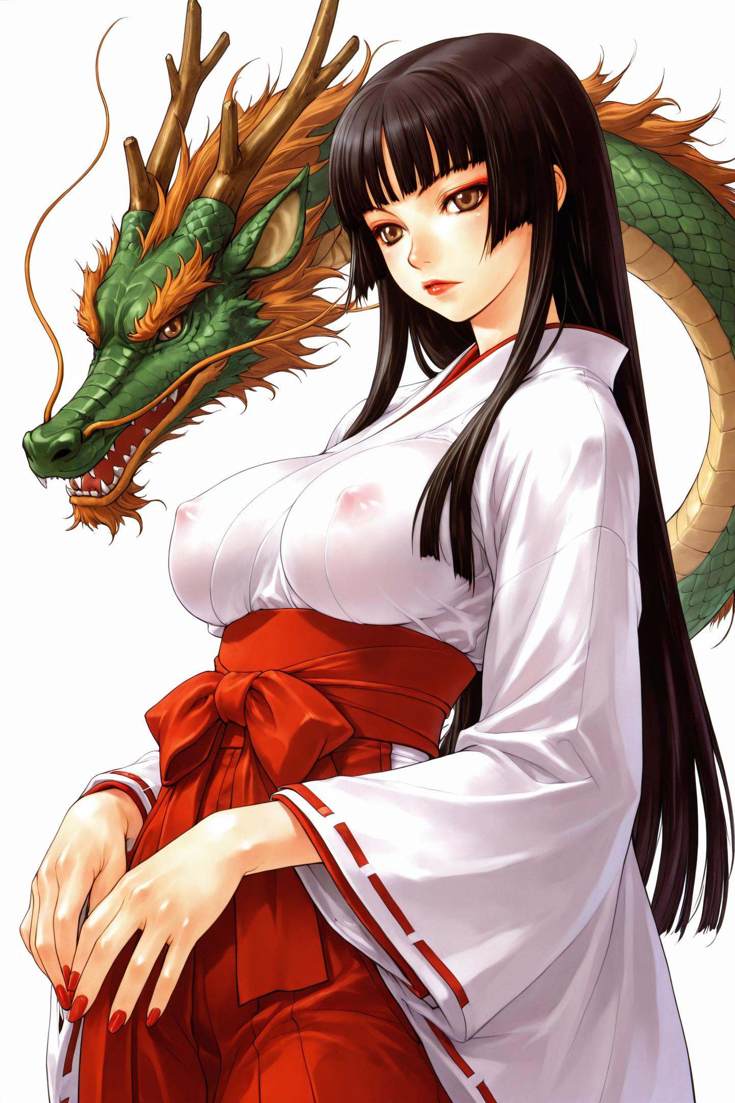 1girl,  japanese clothes,  long hair on Tensor.Art
