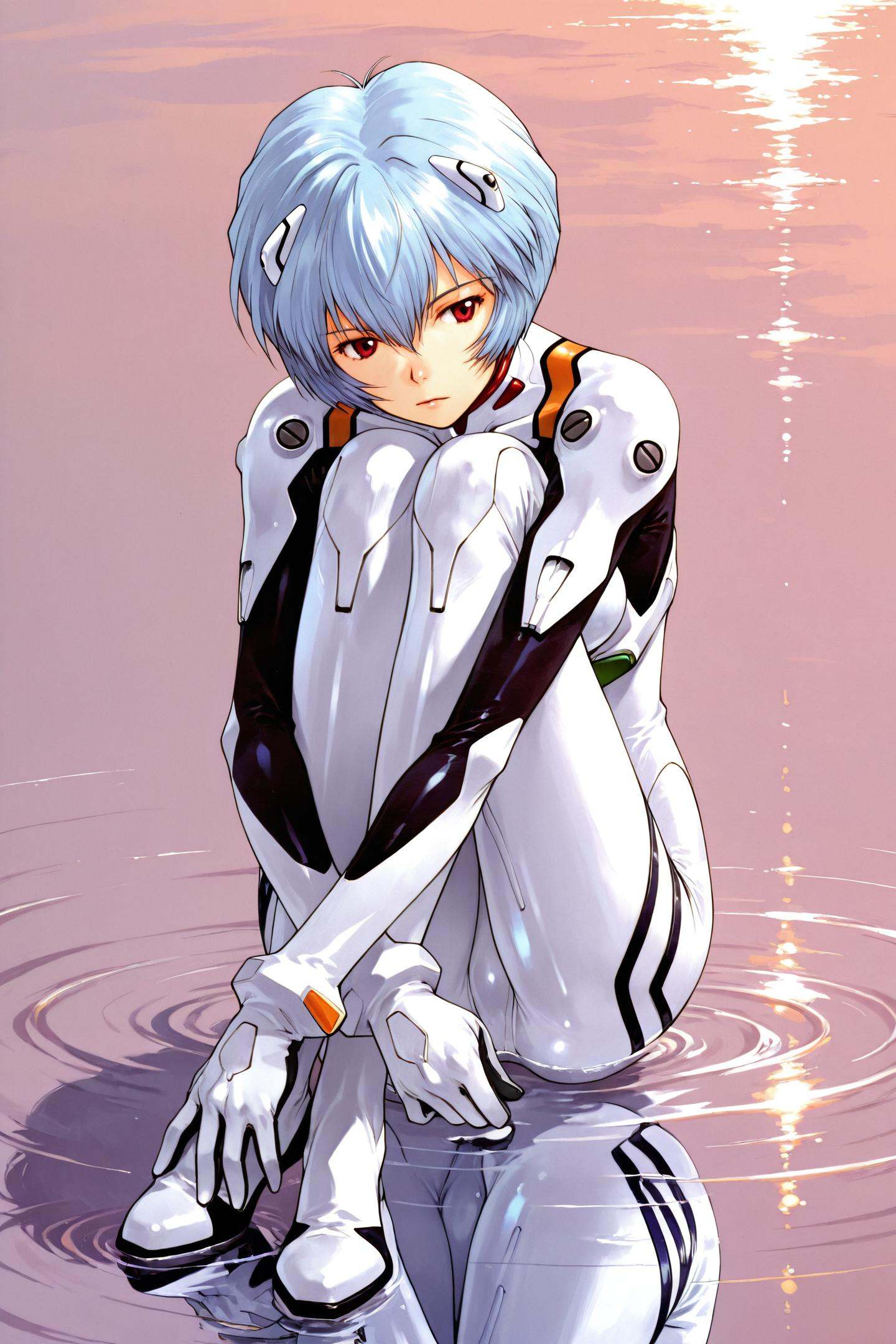 1girl,  ayanami rei,  solo on Tensor.Art