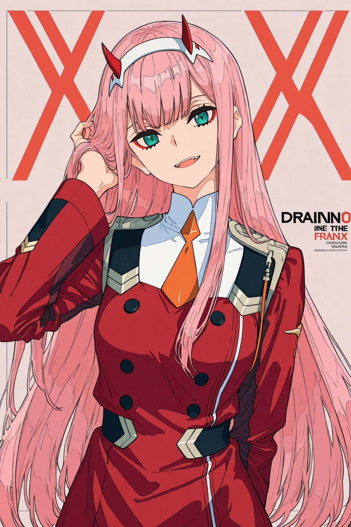 1girl,  zero two \(darling in the franxx\),  solo on Tensor.Art