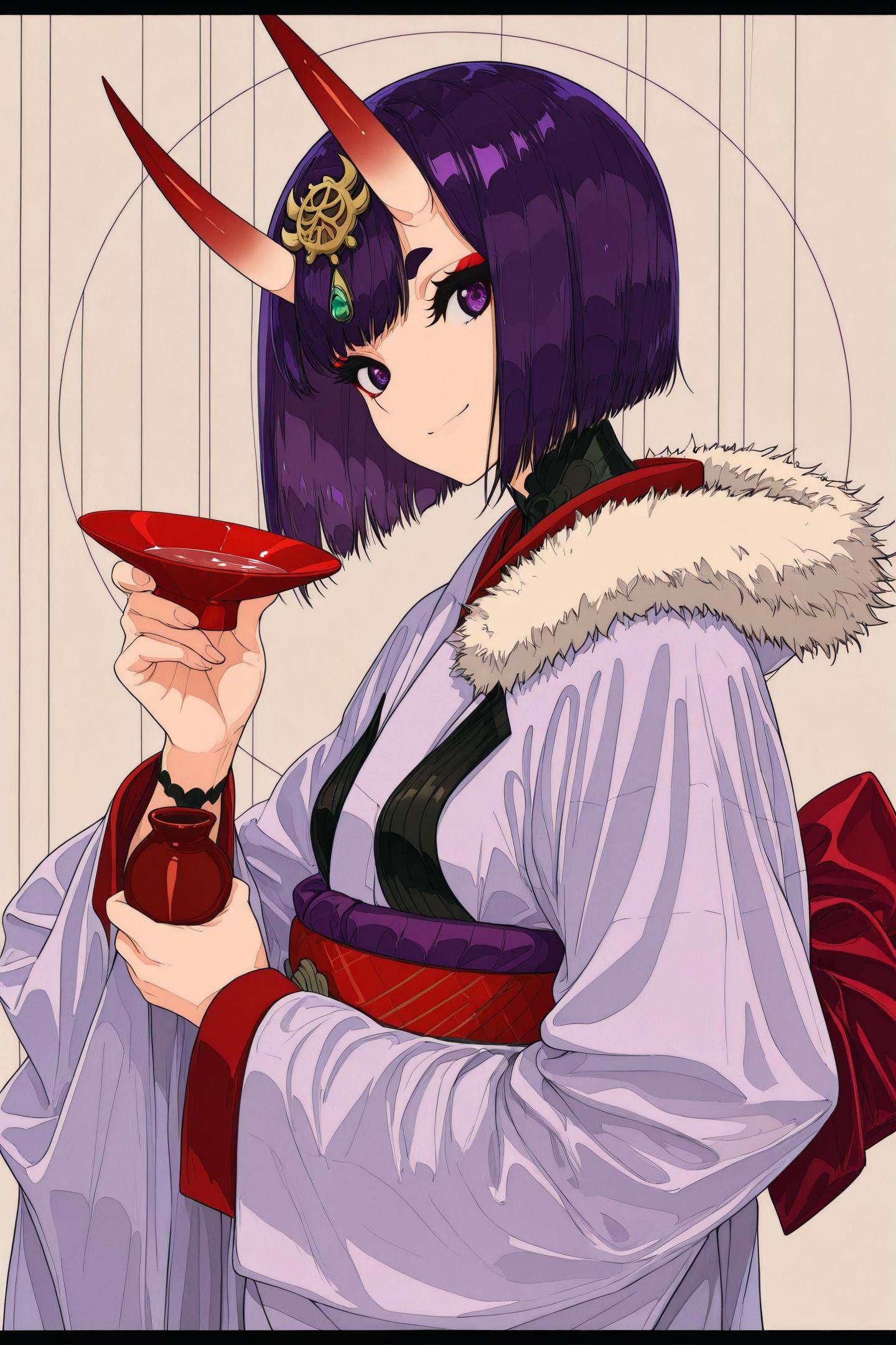 1girl,  shuten douji \(fate\),  horns on Tensor.Art