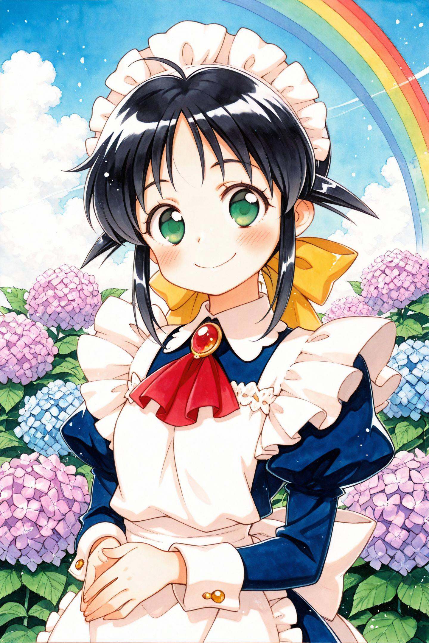 1girl,  Ando Mahoro,  rainbow on Tensor.Art
