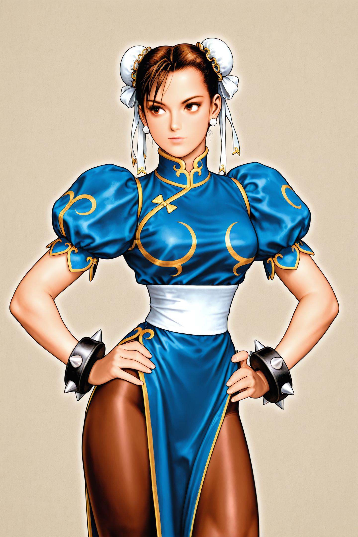 1girl,  solo,  chun-li on Tensor.Art