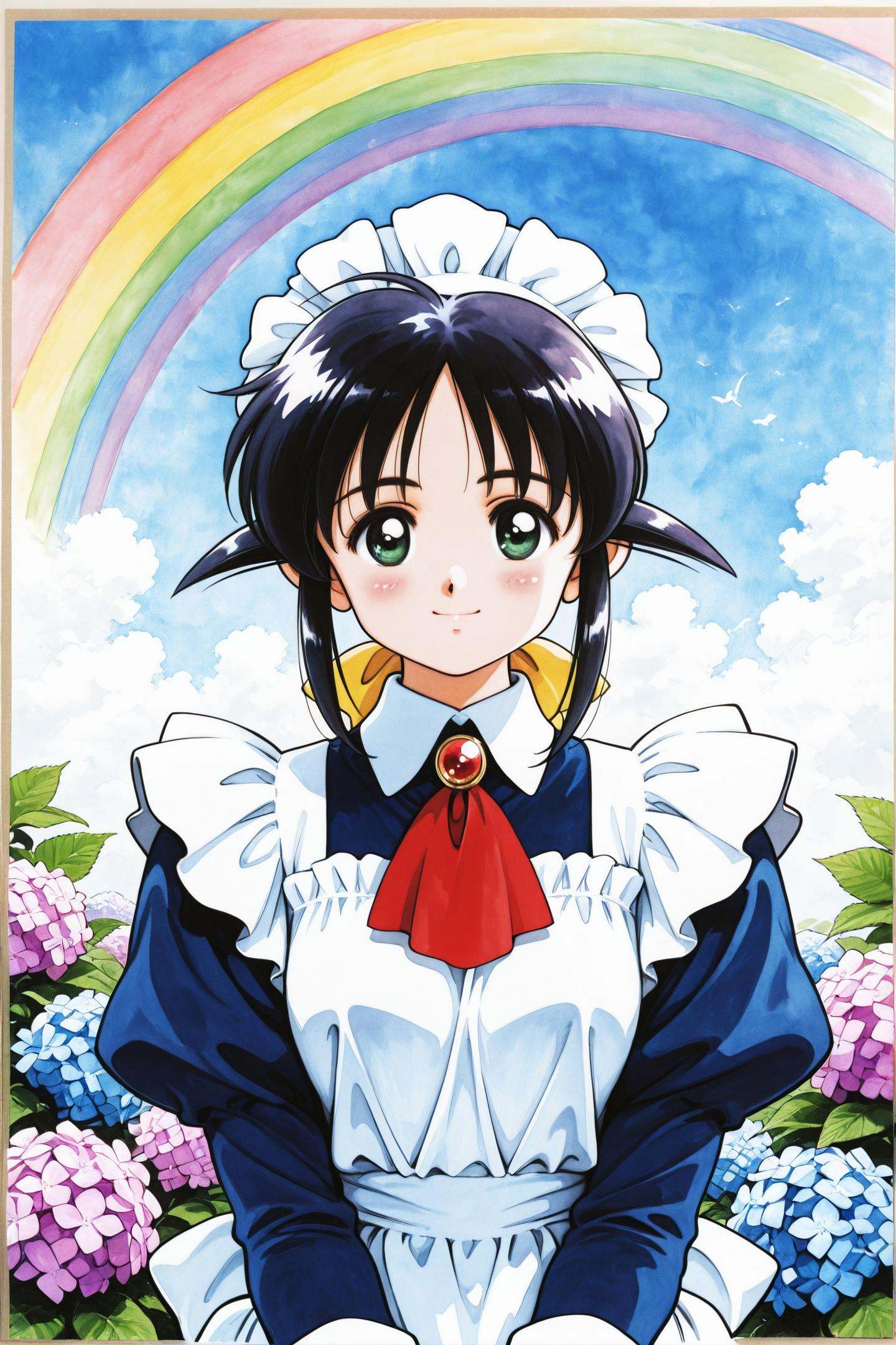 1girl,  Ando Mahoro,  rainbow on Tensor.Art