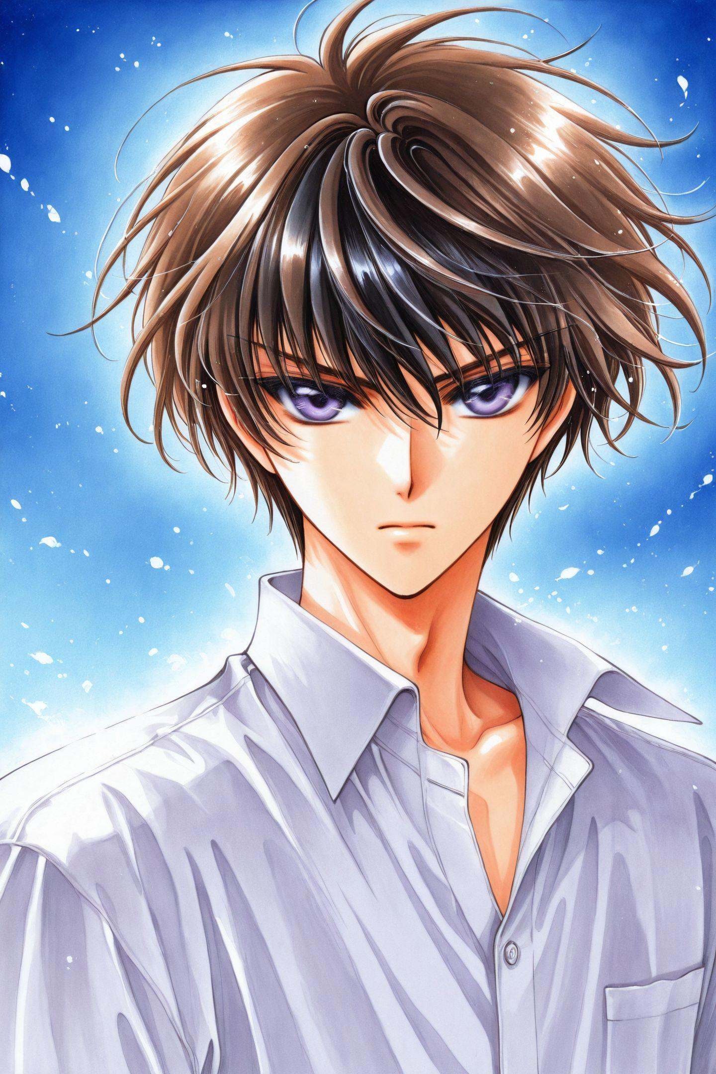 1boy,  Kamui Shirou,  male focus on Tensor.Art