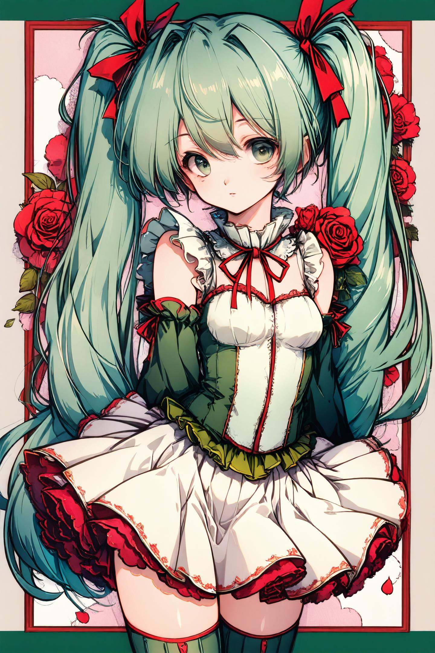 1girl,  solo,  twintails on Tensor.Art