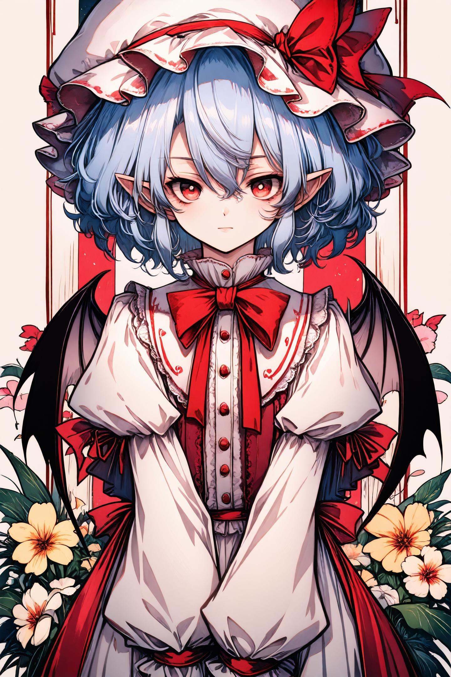 1girl,  solo,  remilia scarlet on Tensor.Art