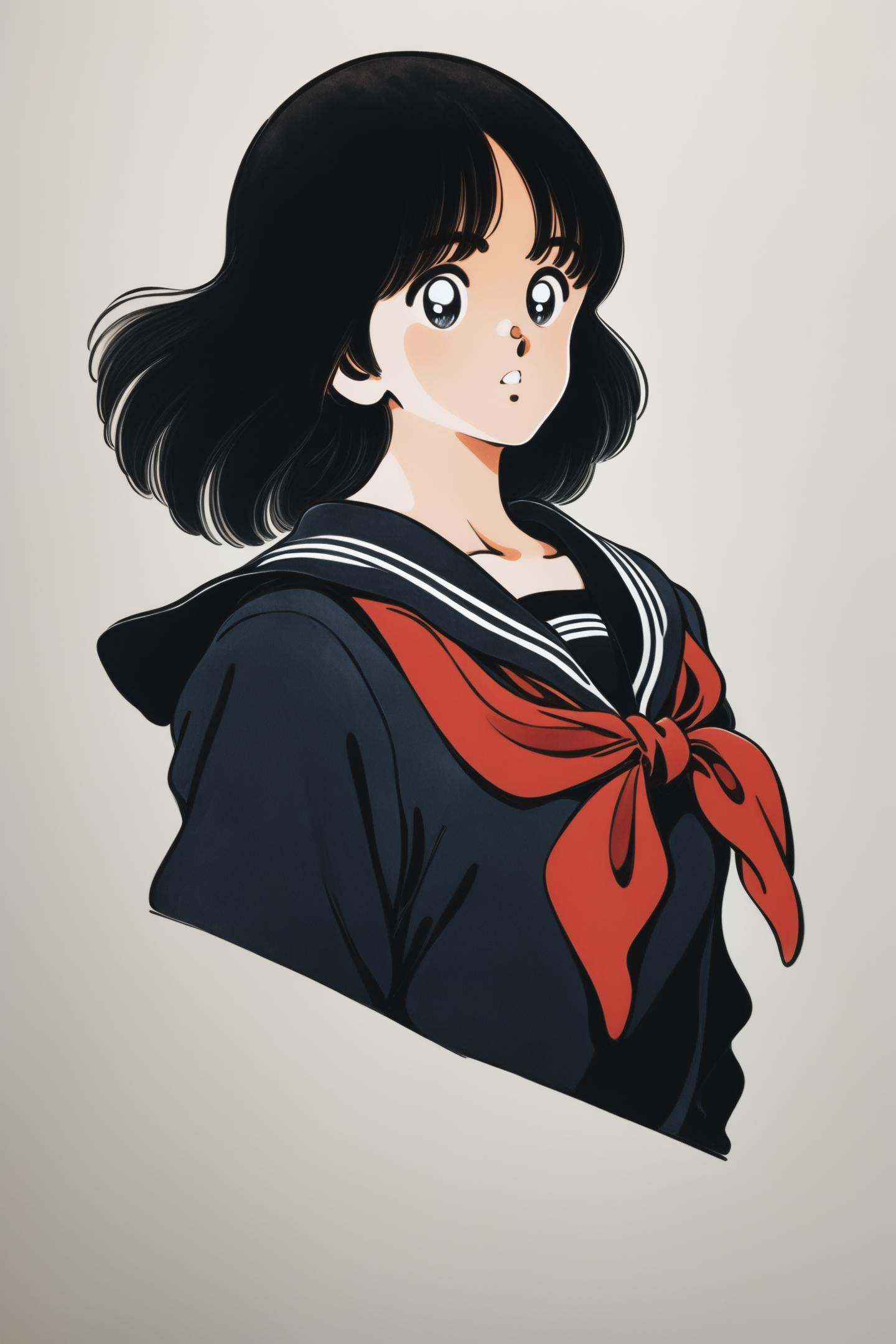Adachi Style,  1girl,  solo on Tensor.Art