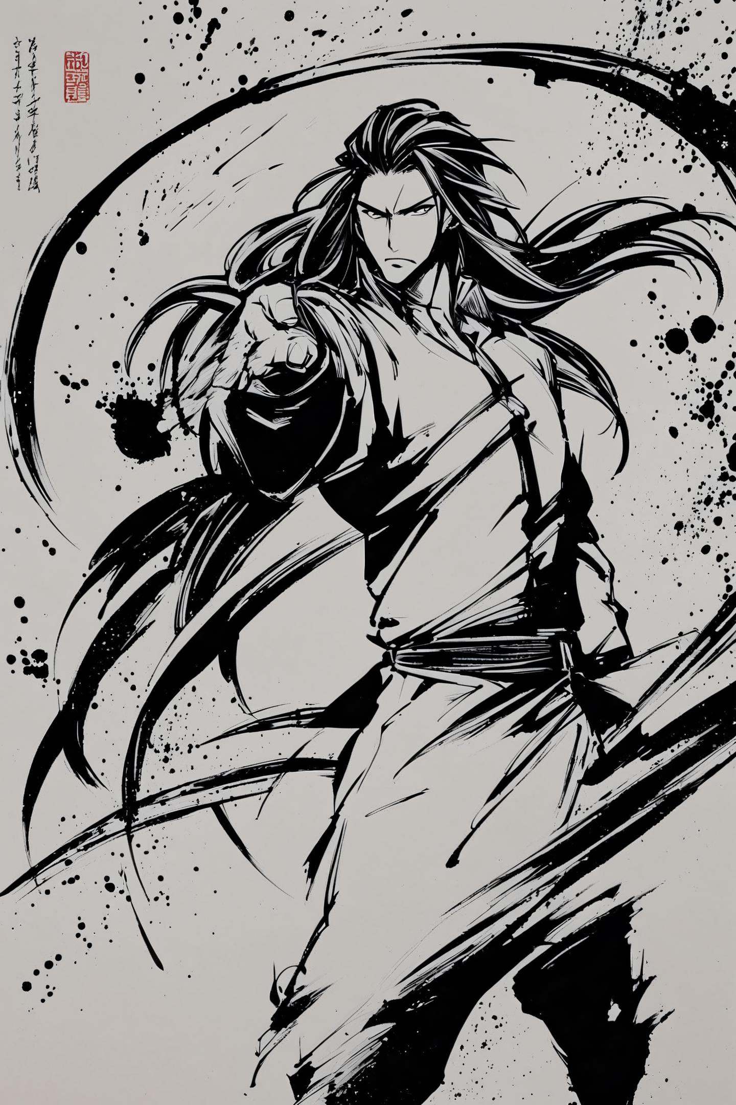 solo,  male focus,  1boy on Tensor.Art
