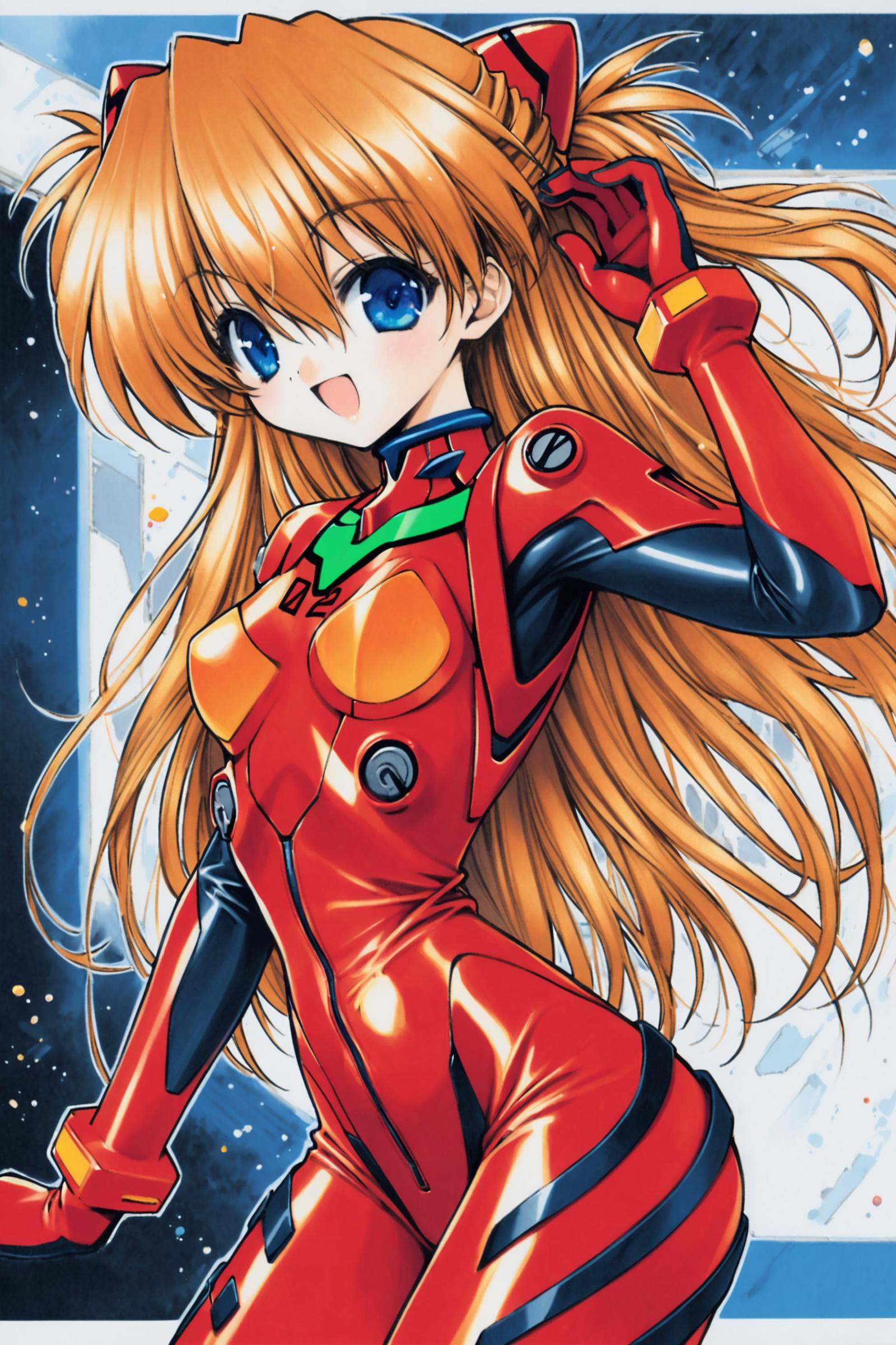 1girl,  long hair,  plugsuit on Tensor.Art
