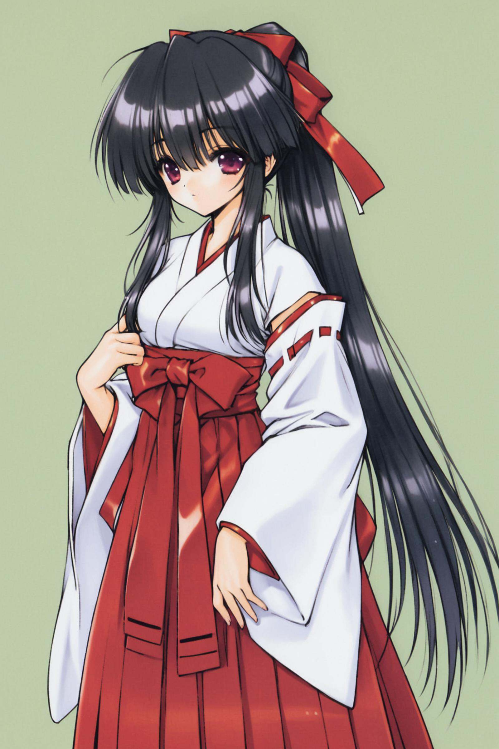 1girl,  solo,  miko on Tensor.Art