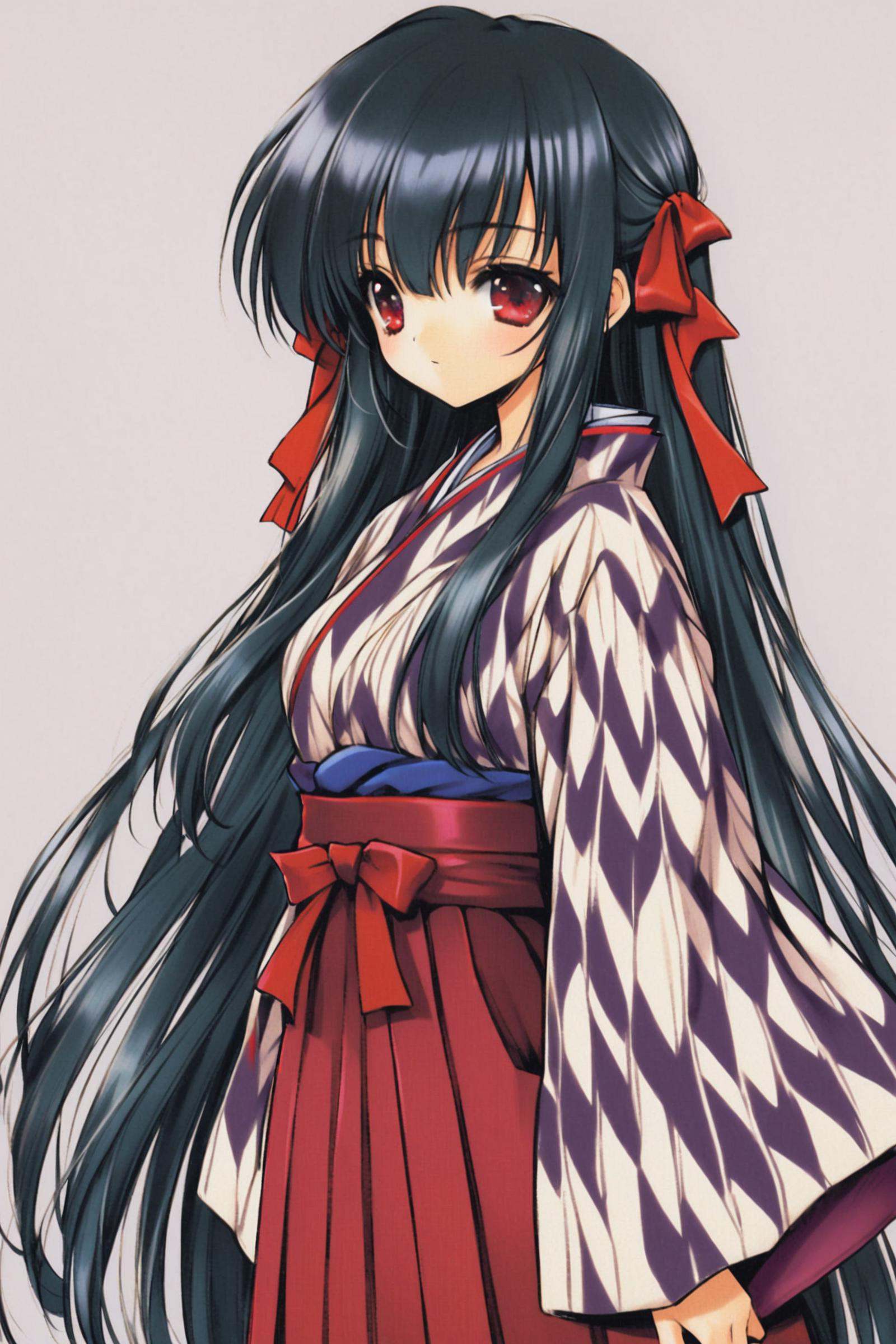 1girl,  yagasuri,  long hair on Tensor.Art
