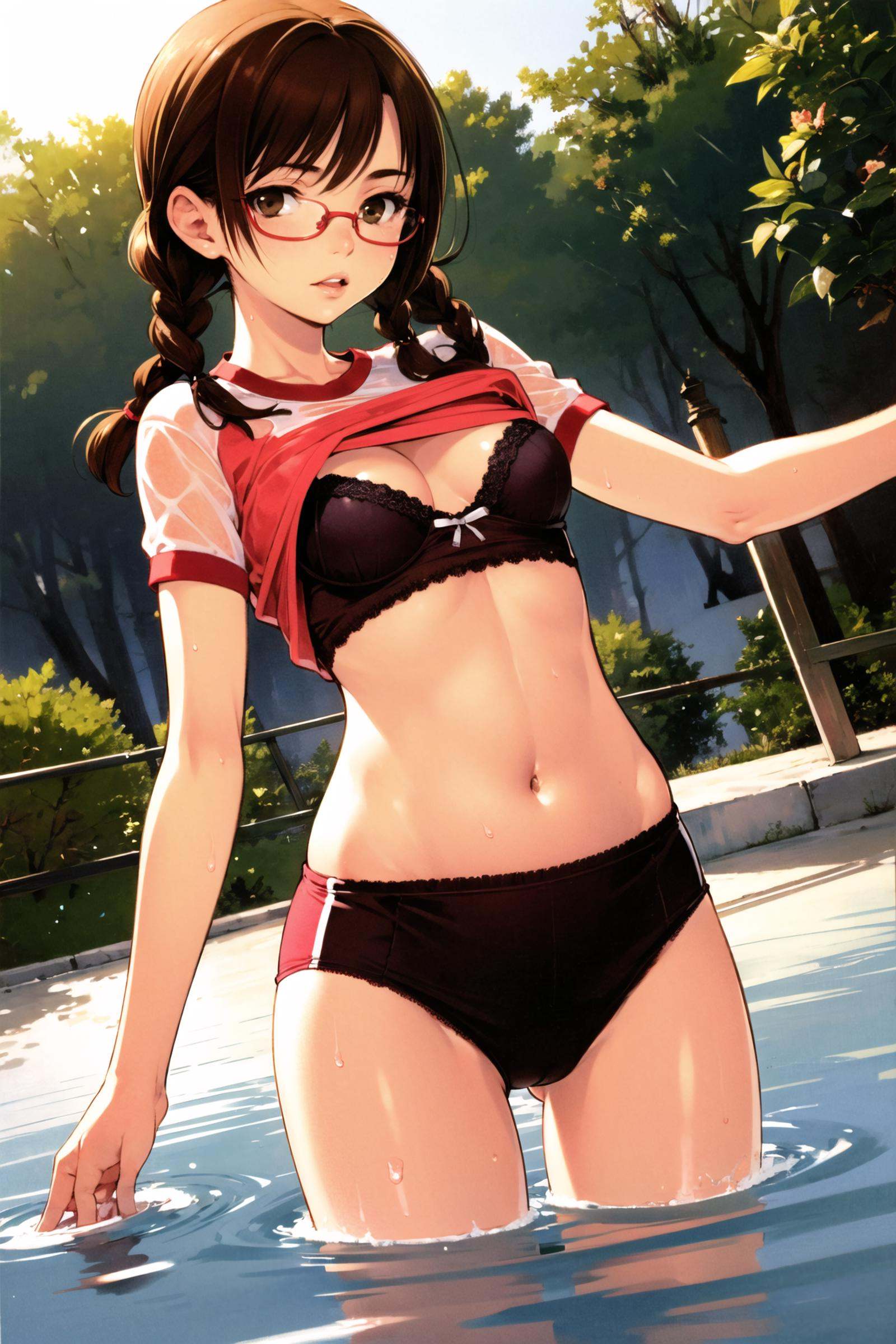 1girl,  solo,  braid on Tensor.Art