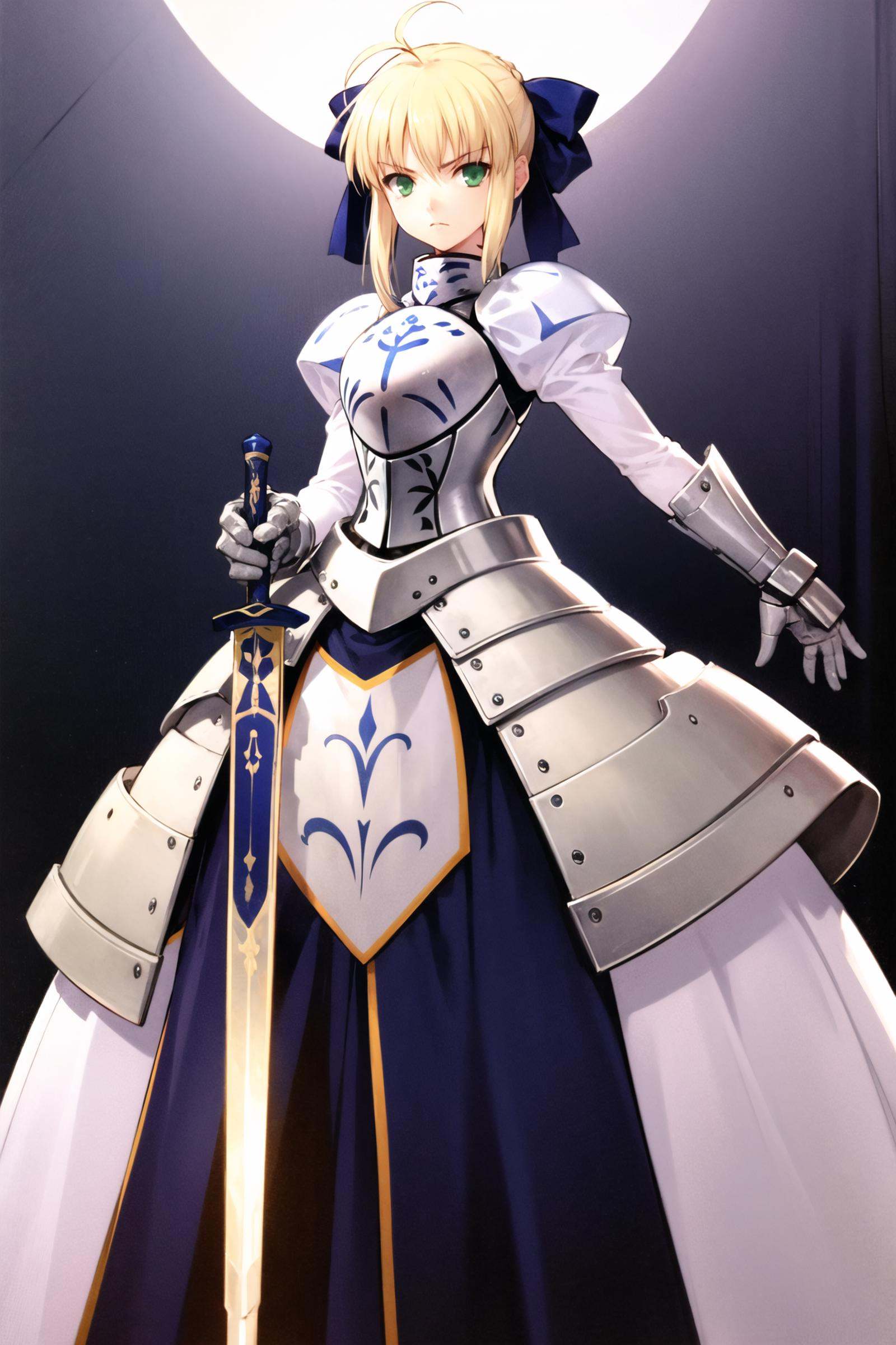 1girl,  solo,  saber on Tensor.Art