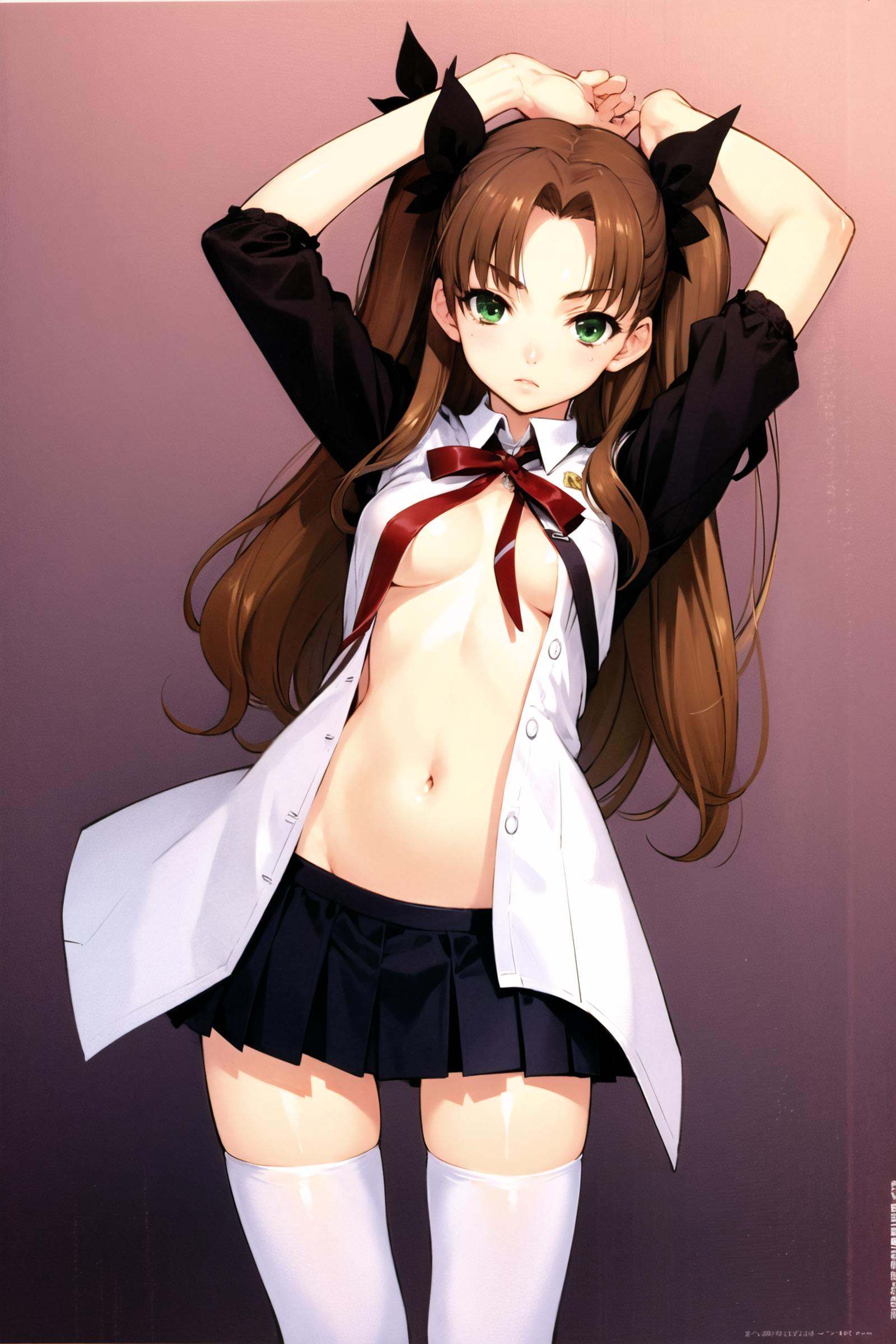 1girl,  tohsaka rin,  solo on Tensor.Art