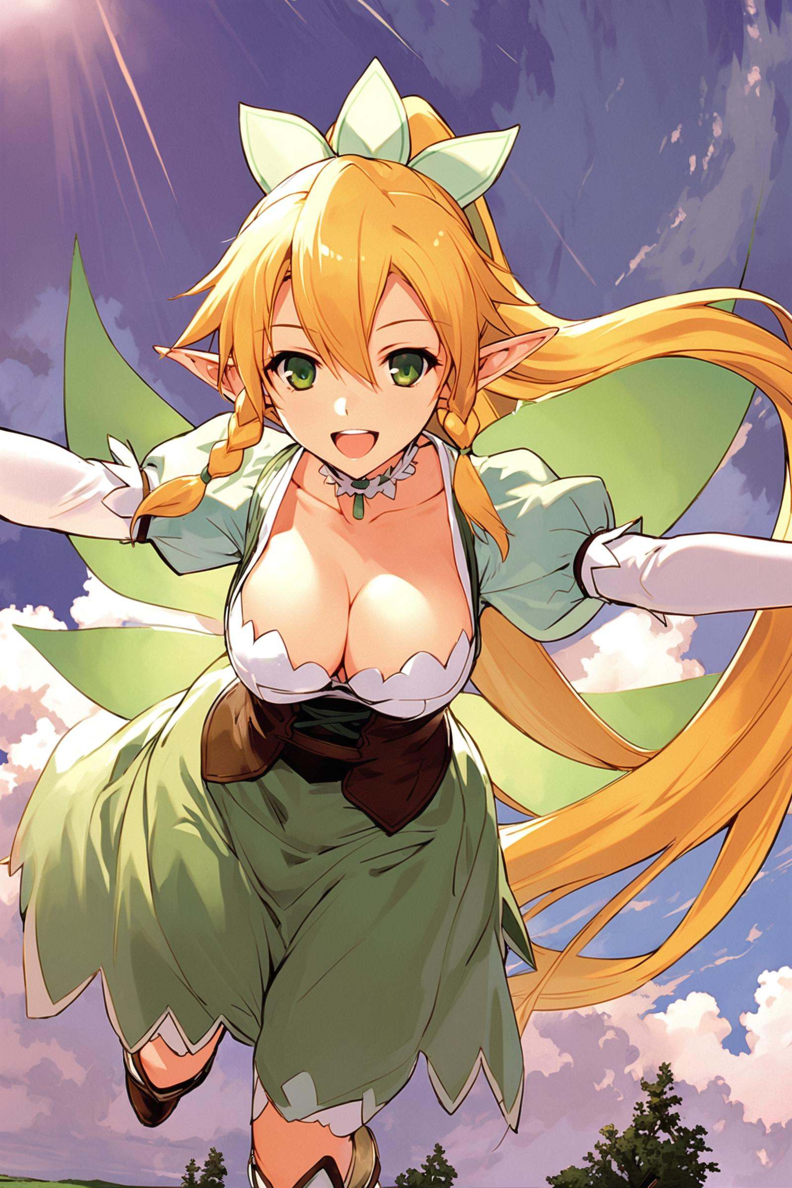 leafa,  long hair,  1girl on Tensor.Art