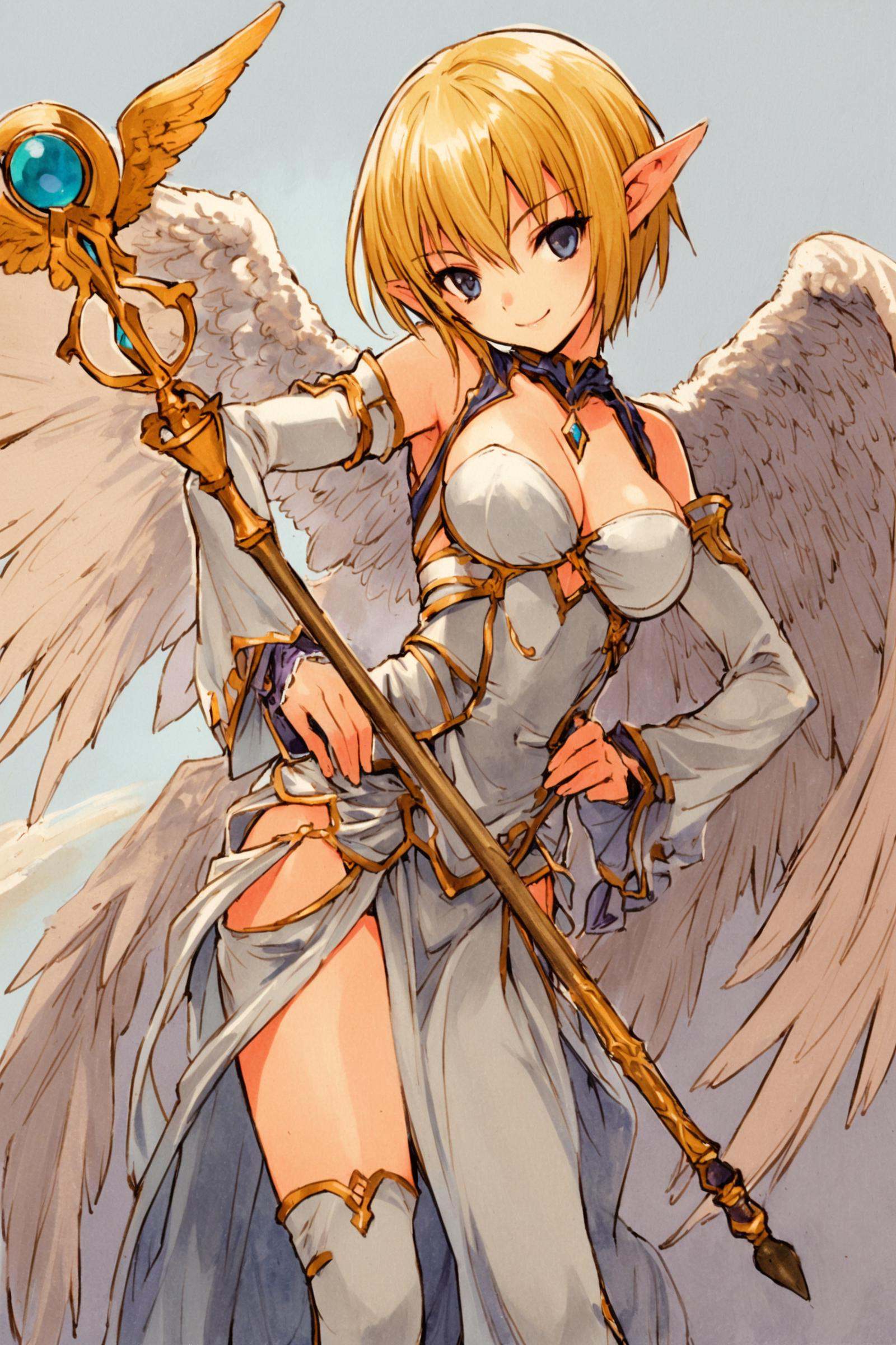 1girl,  solo,  blonde hair on Tensor.Art