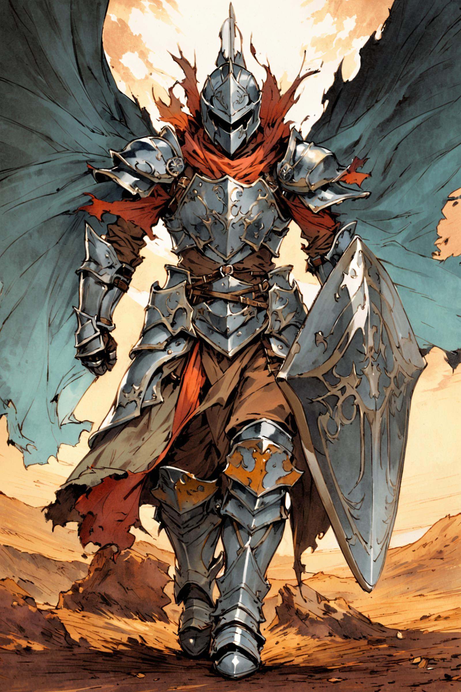 solo,  weapon,  armor on Tensor.Art