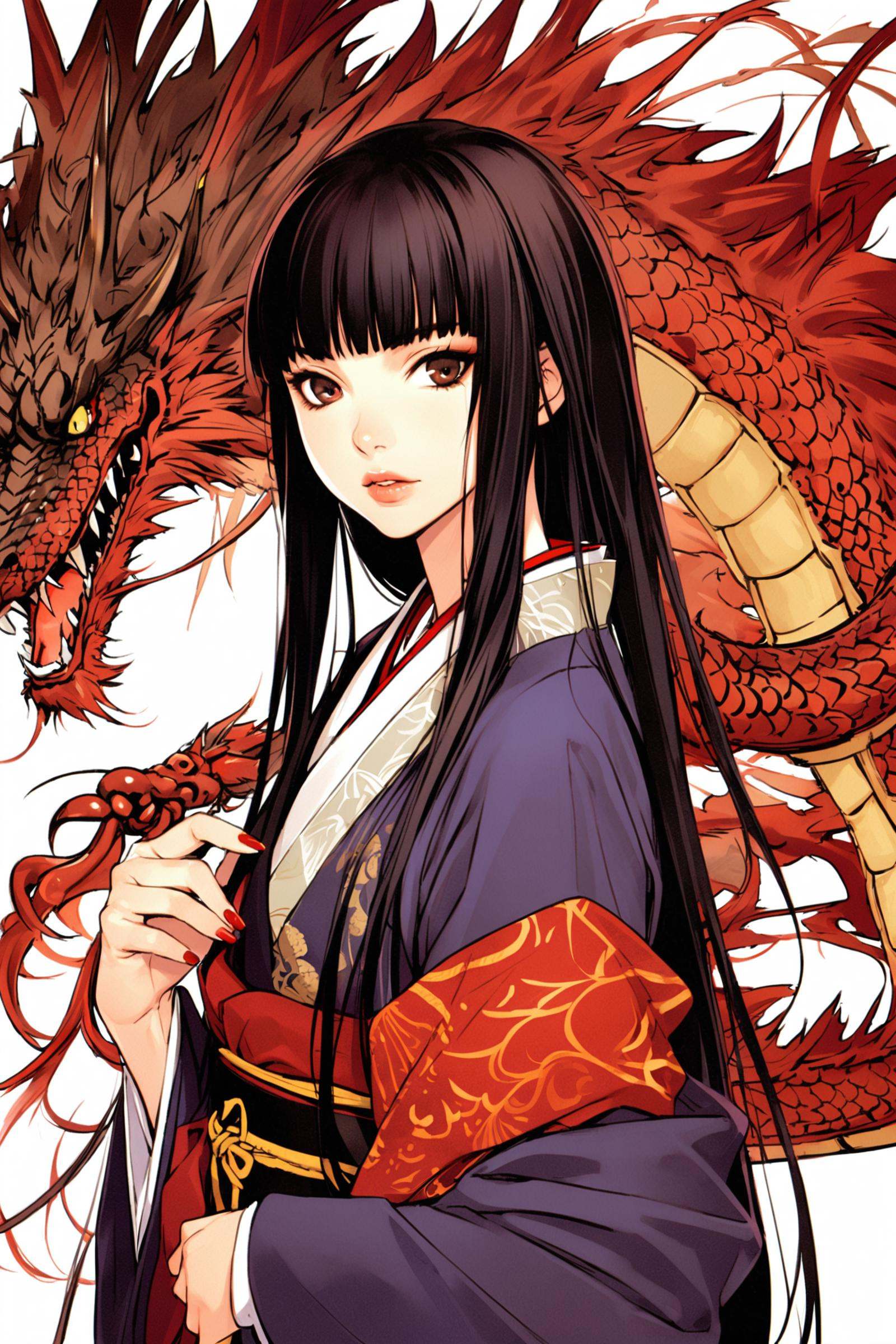 1girl,  solo,  japanese clothes on Tensor.Art