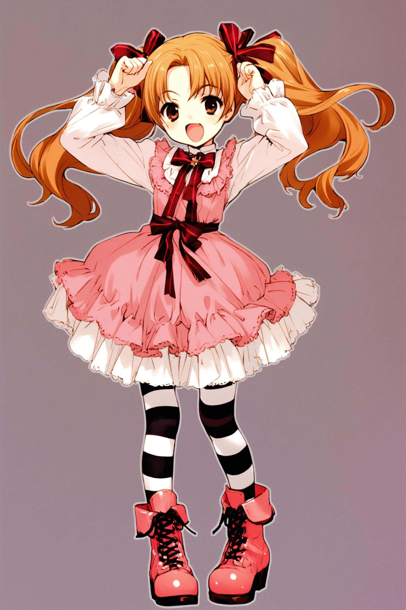 1girl,  solo,  striped on Tensor.Art