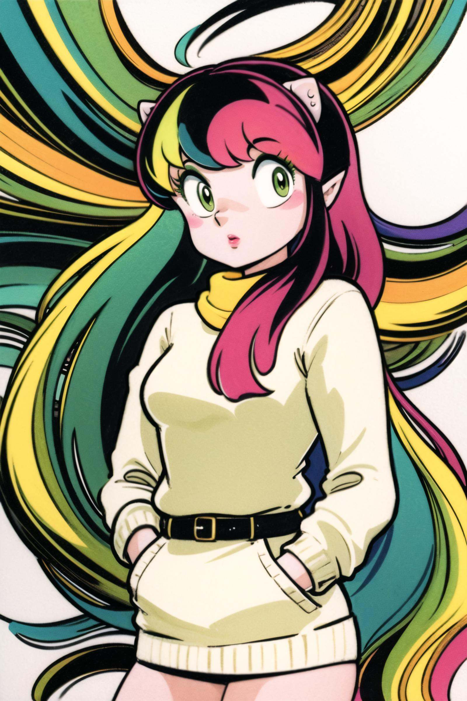 1girl,  solo,  horns on Tensor.Art