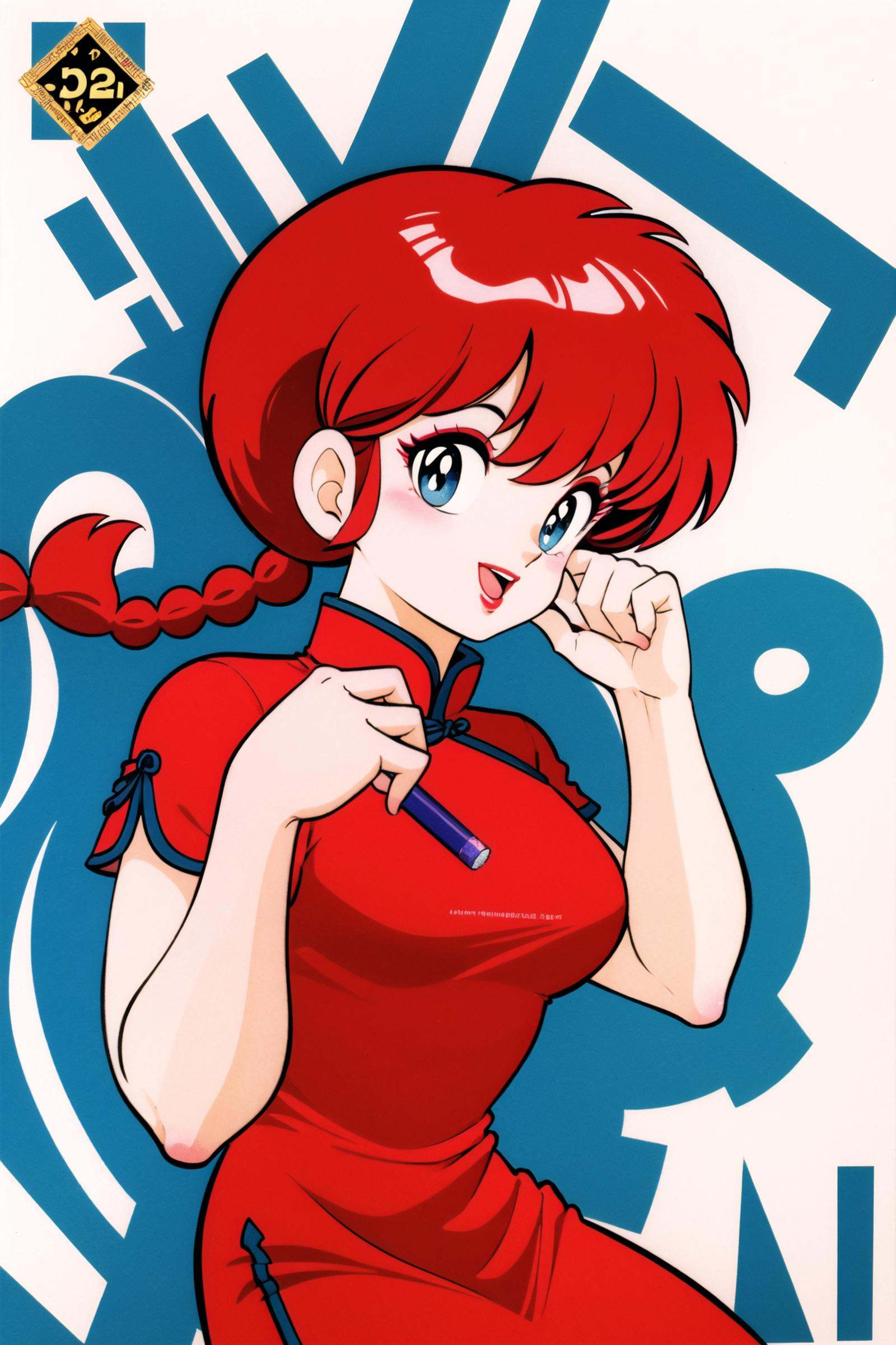 1girl,  ranma-chan,  braid on Tensor.Art