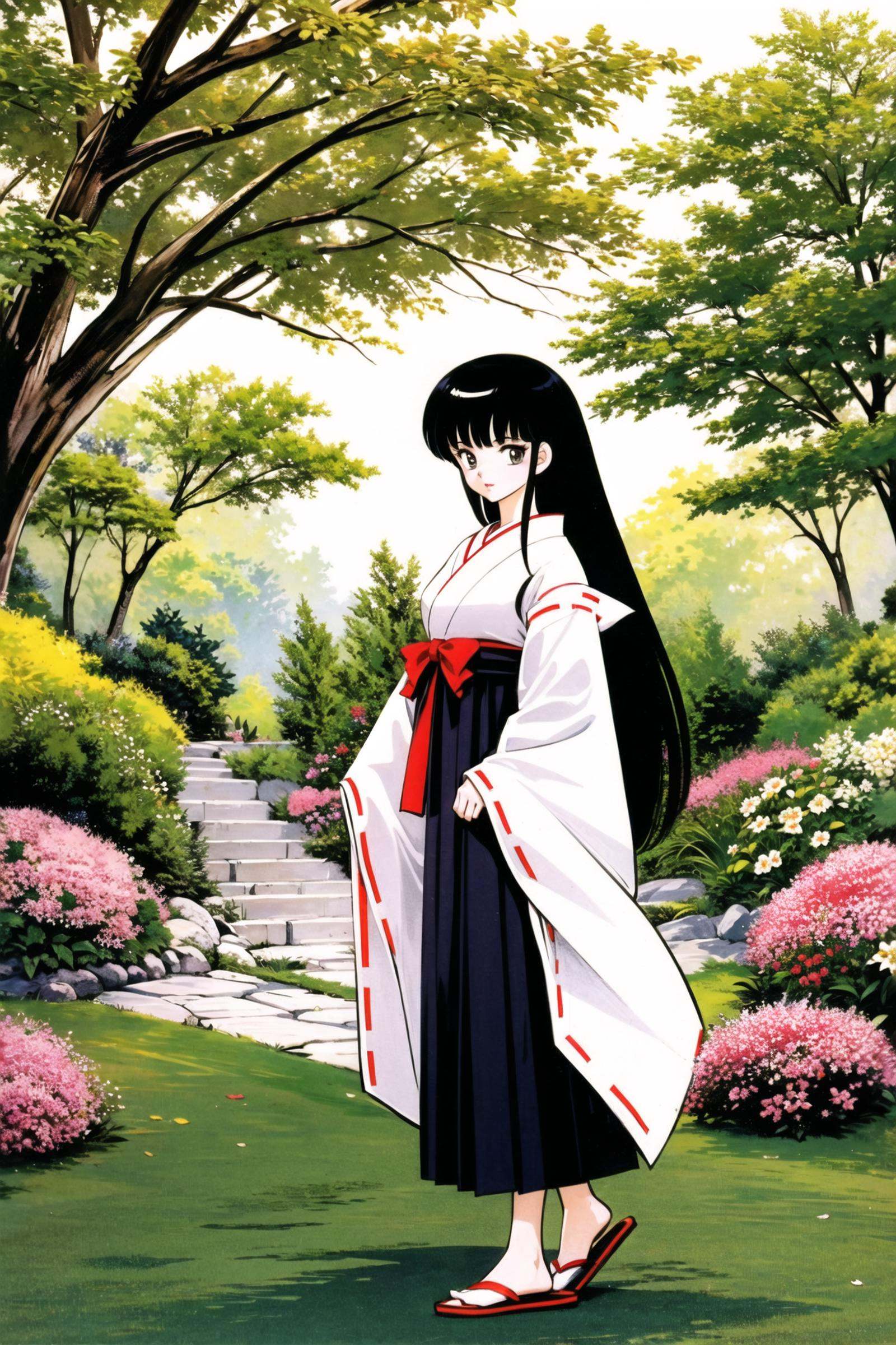 Kikyo,  1girl,  japanese clothes on Tensor.Art