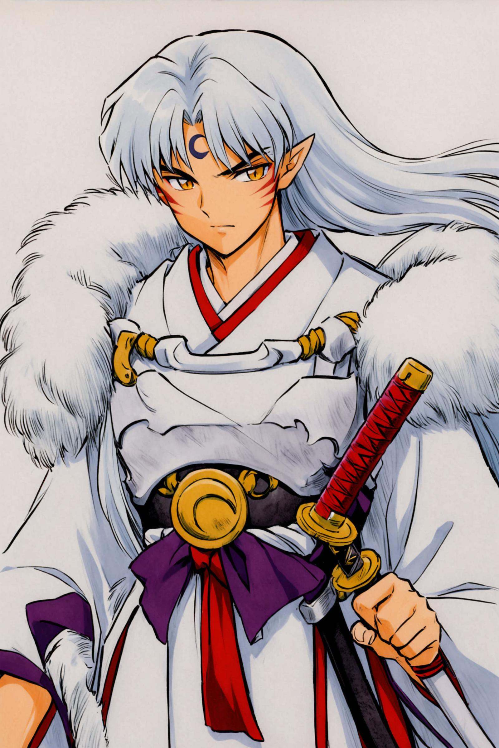 Sesshoumaru,  1boy,  long hair on Tensor.Art