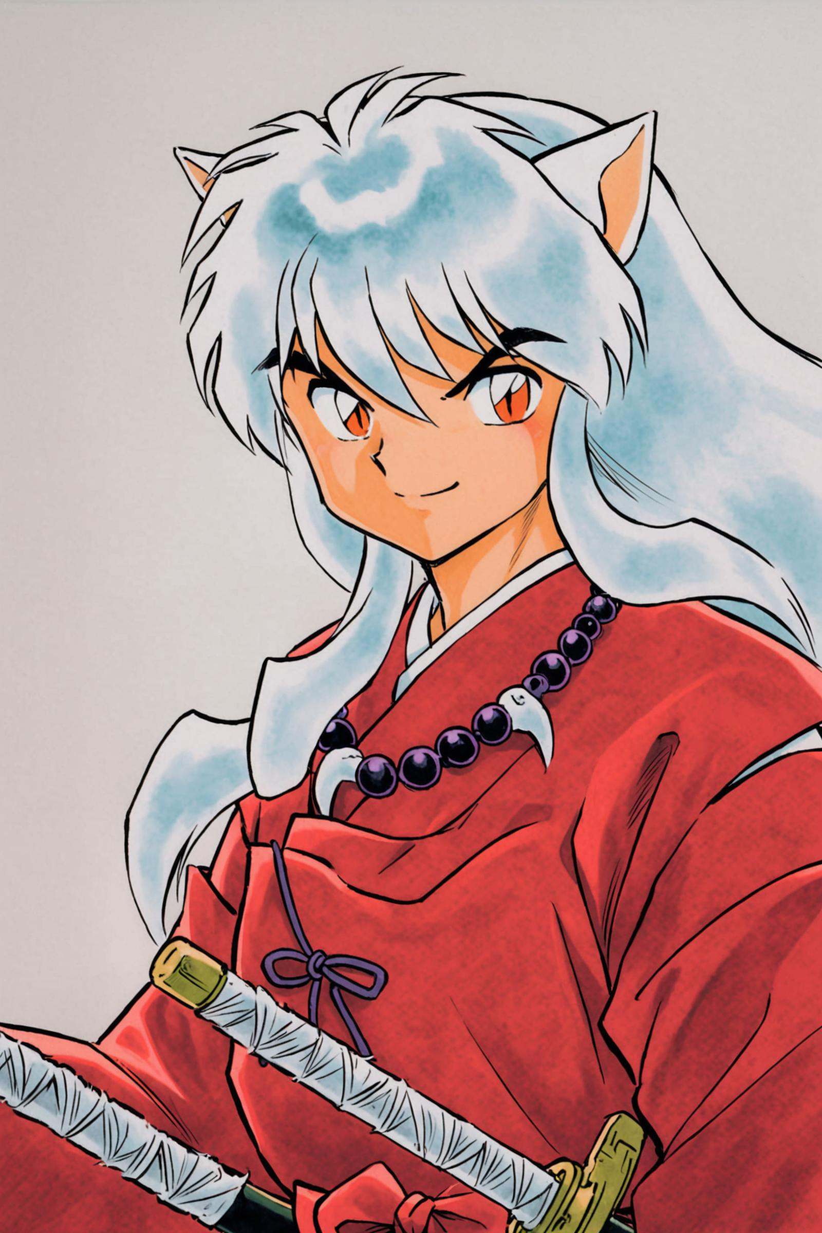 Inuyasha,  1boy,  animal ears on Tensor.Art
