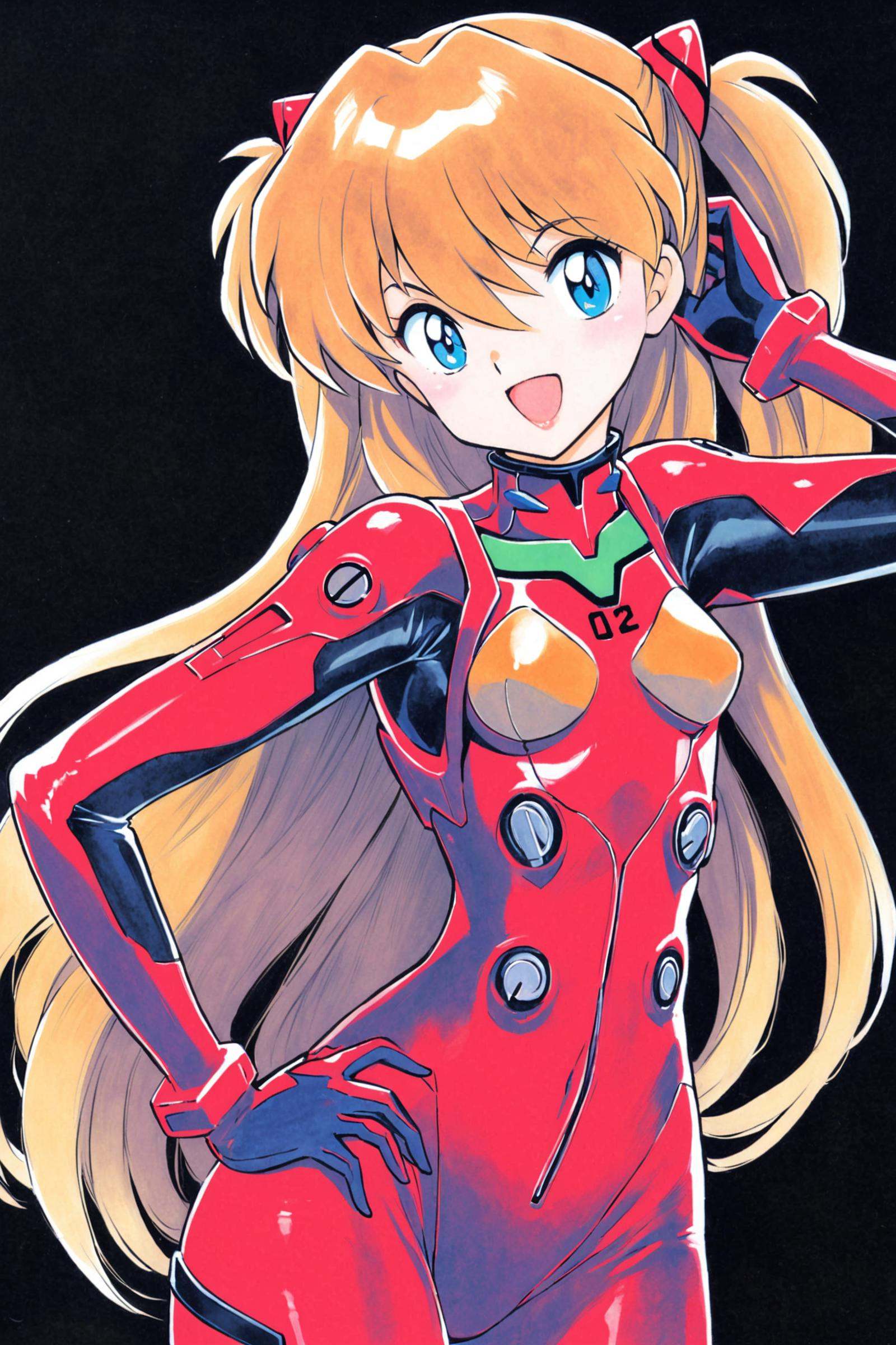 1girl,  long hair,  plugsuit on Tensor.Art