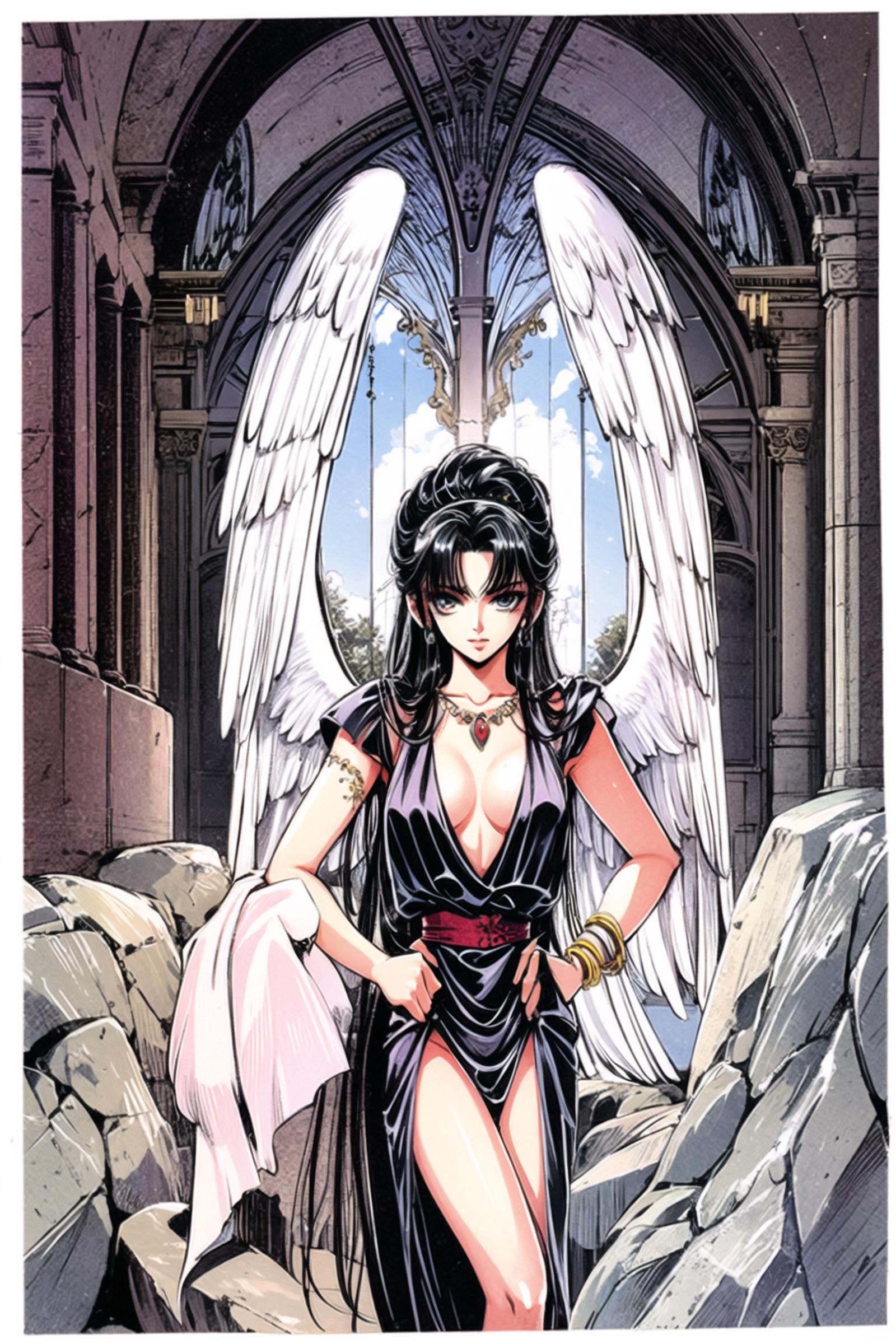 RG Veda,  1girl,  wings on Tensor.Art