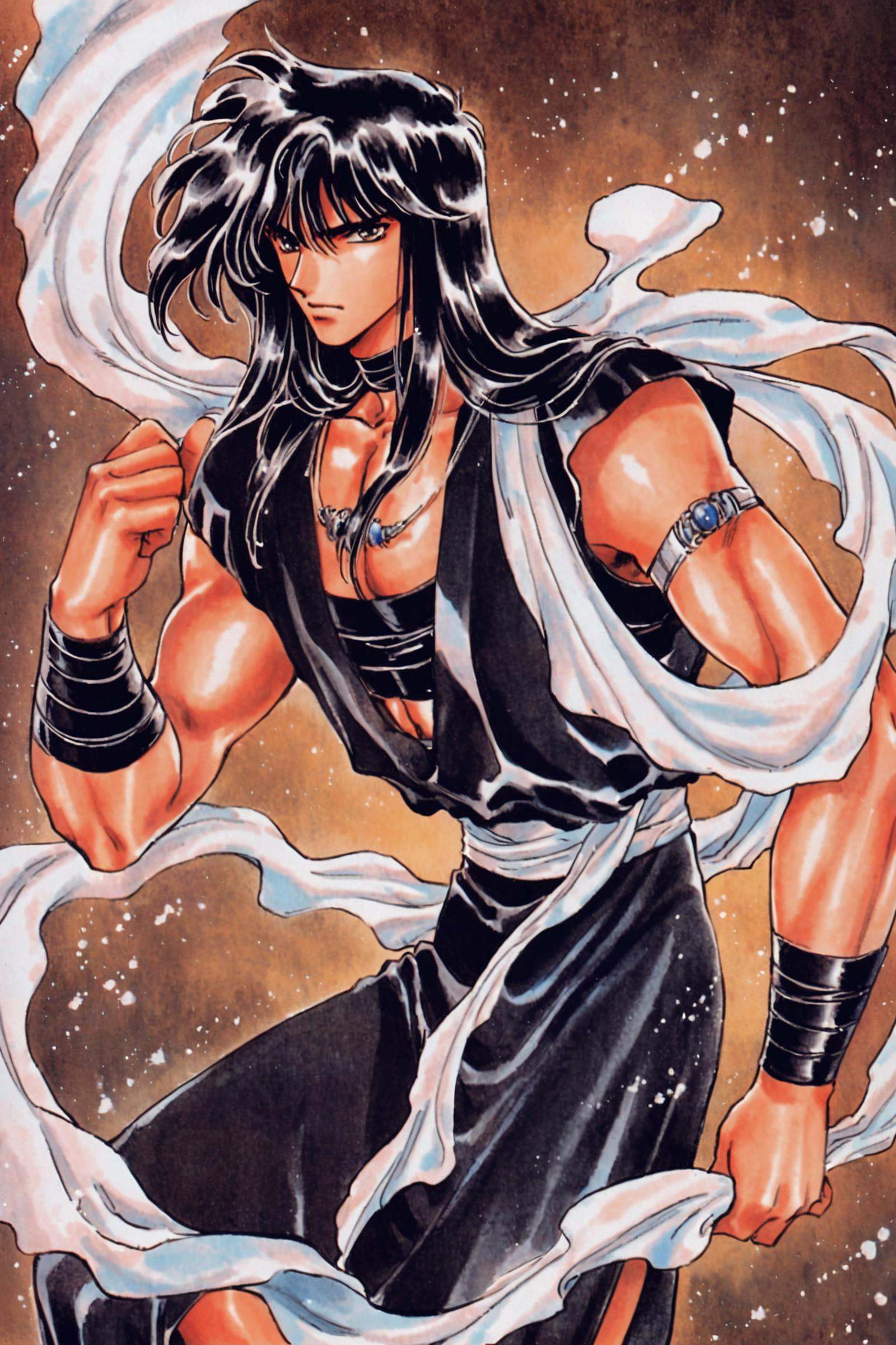 Yaksha,  solo,  long hair on Tensor.Art
