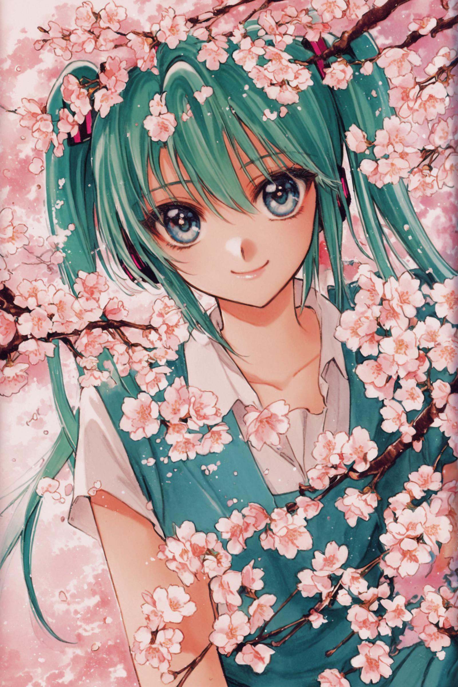 1girl,  solo,  hatsune miku on Tensor.Art