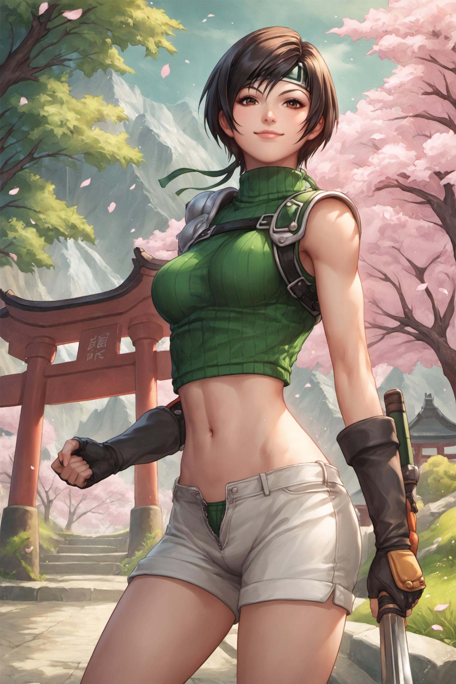1girl,  yuffie kisaragi,  solo on Tensor.Art