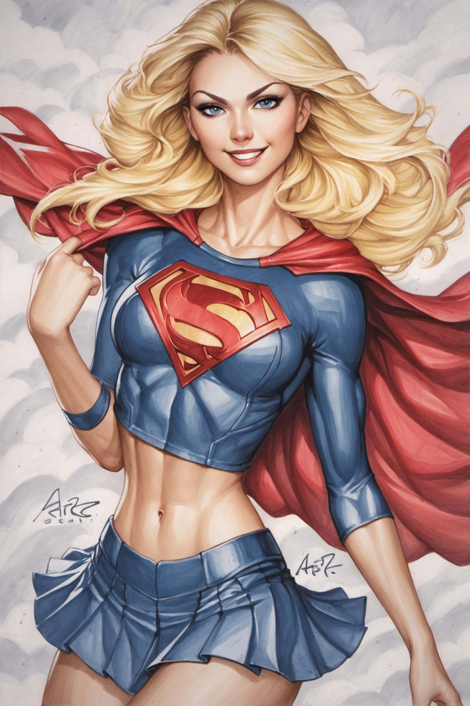 Supergirl,  1girl,  solo on Tensor.Art