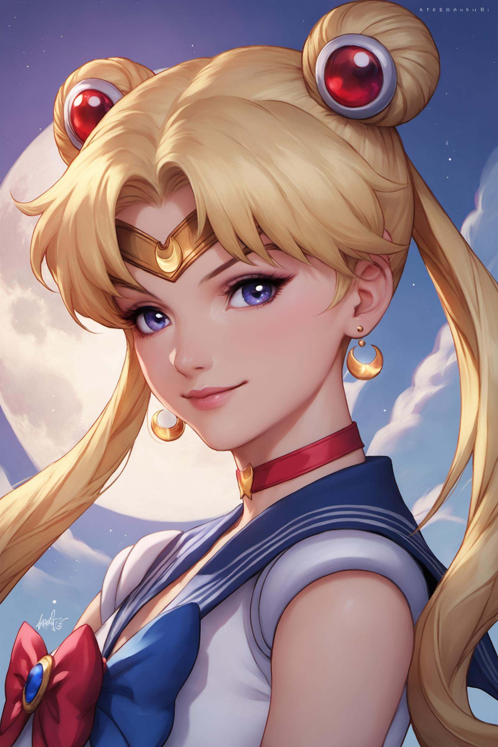 1girl,  solo,  sailor moon on Tensor.Art