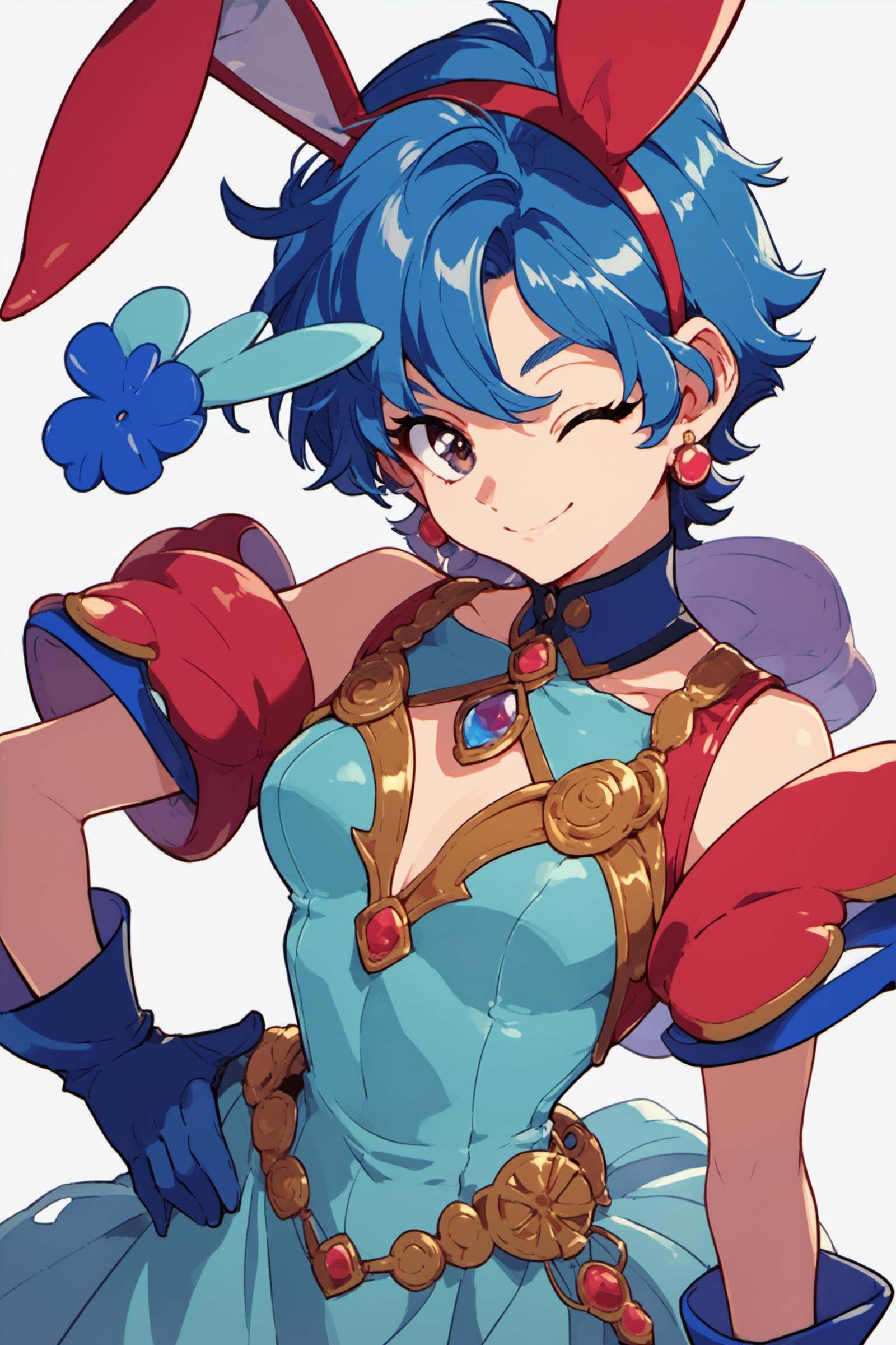 1girl,  solo,  gloves on Tensor.Art