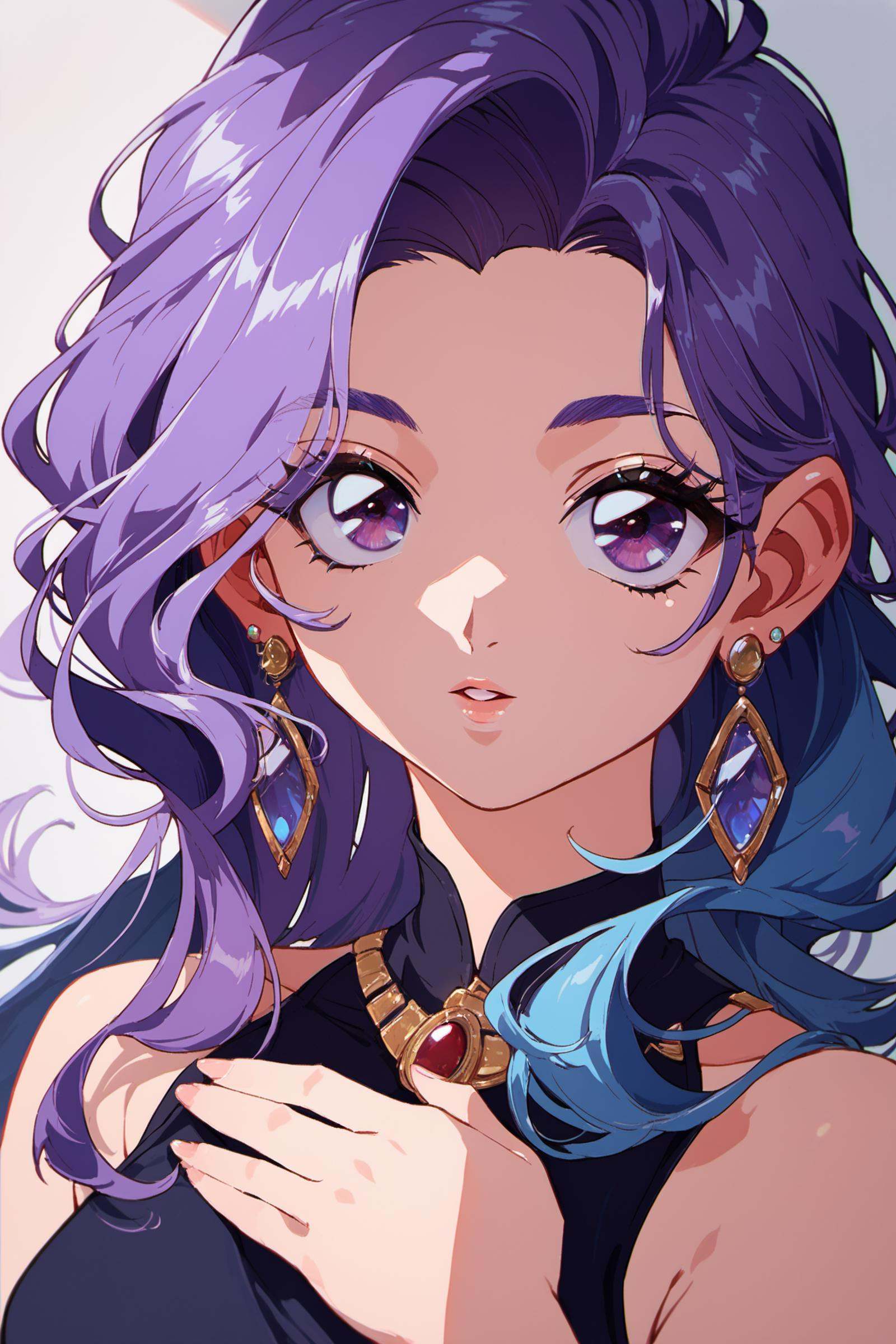 1girl,  solo,  earrings on Tensor.Art